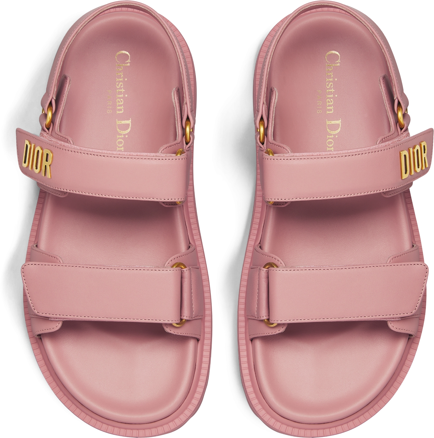 DIOR Dioract Sandal Pink Lambskin Size 37 Women