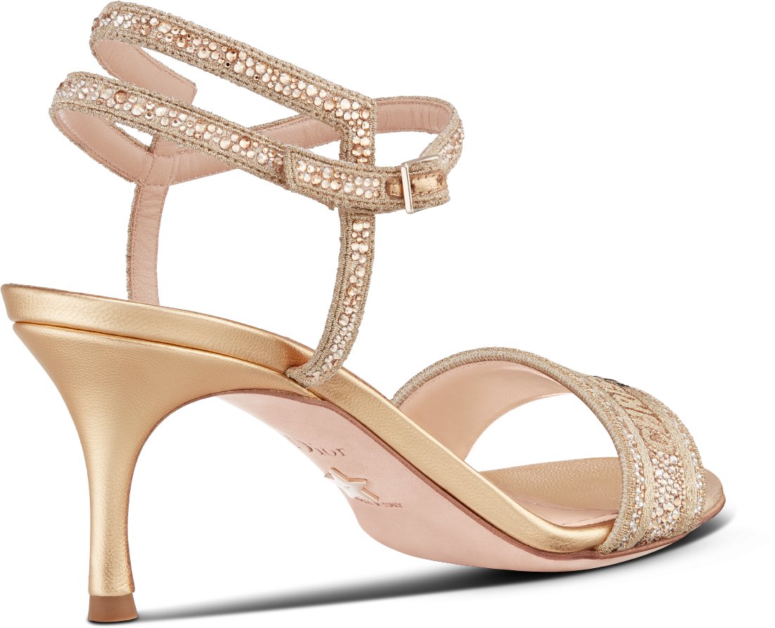 Dway Heeled Sandal Three quarter back view