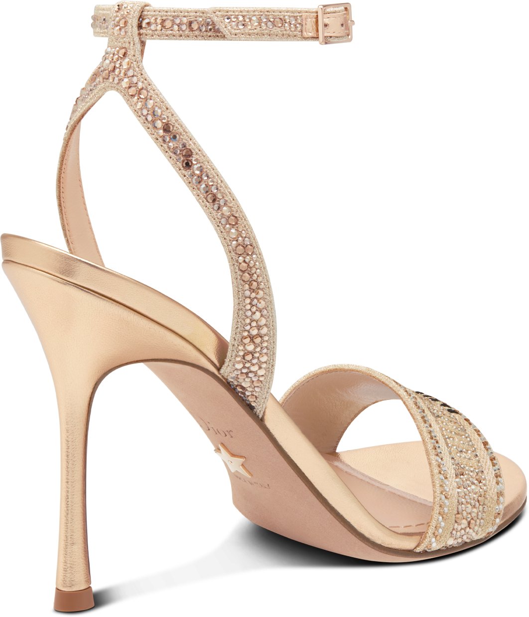Dway Heeled Sandal Three quarter back view