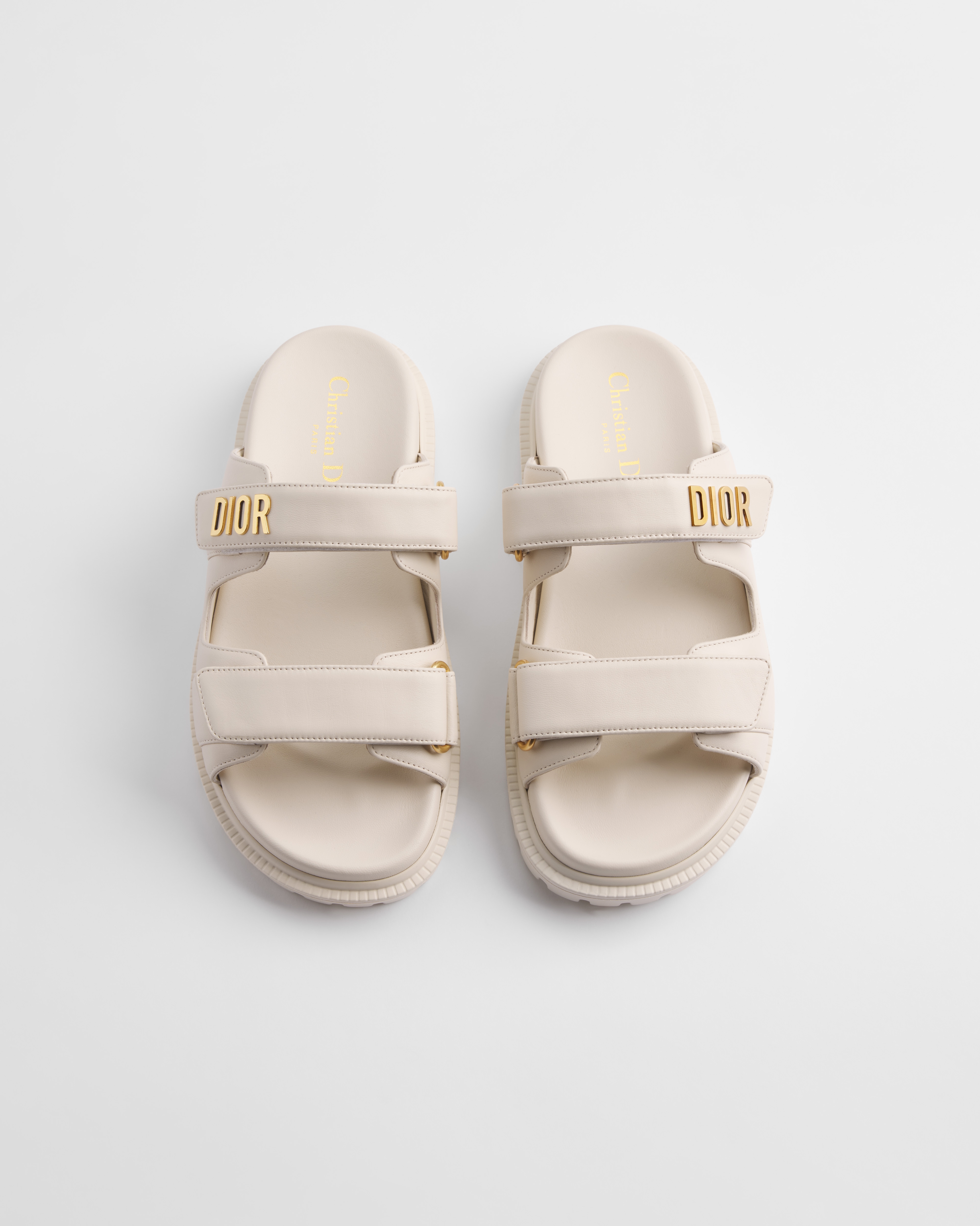 Dioract-muiltje Wit lamsleer E06