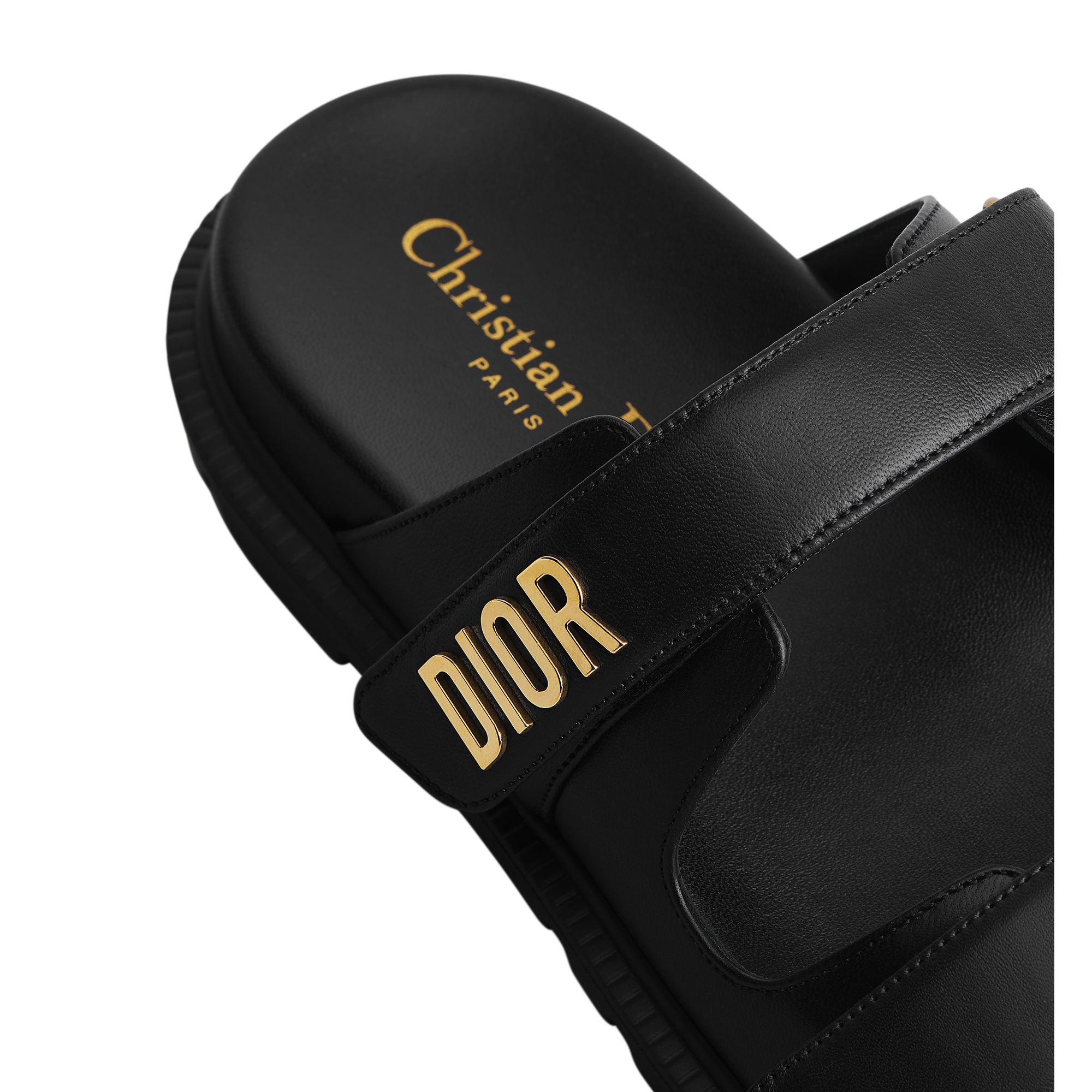 Dioract Slide Black Lambskin E09