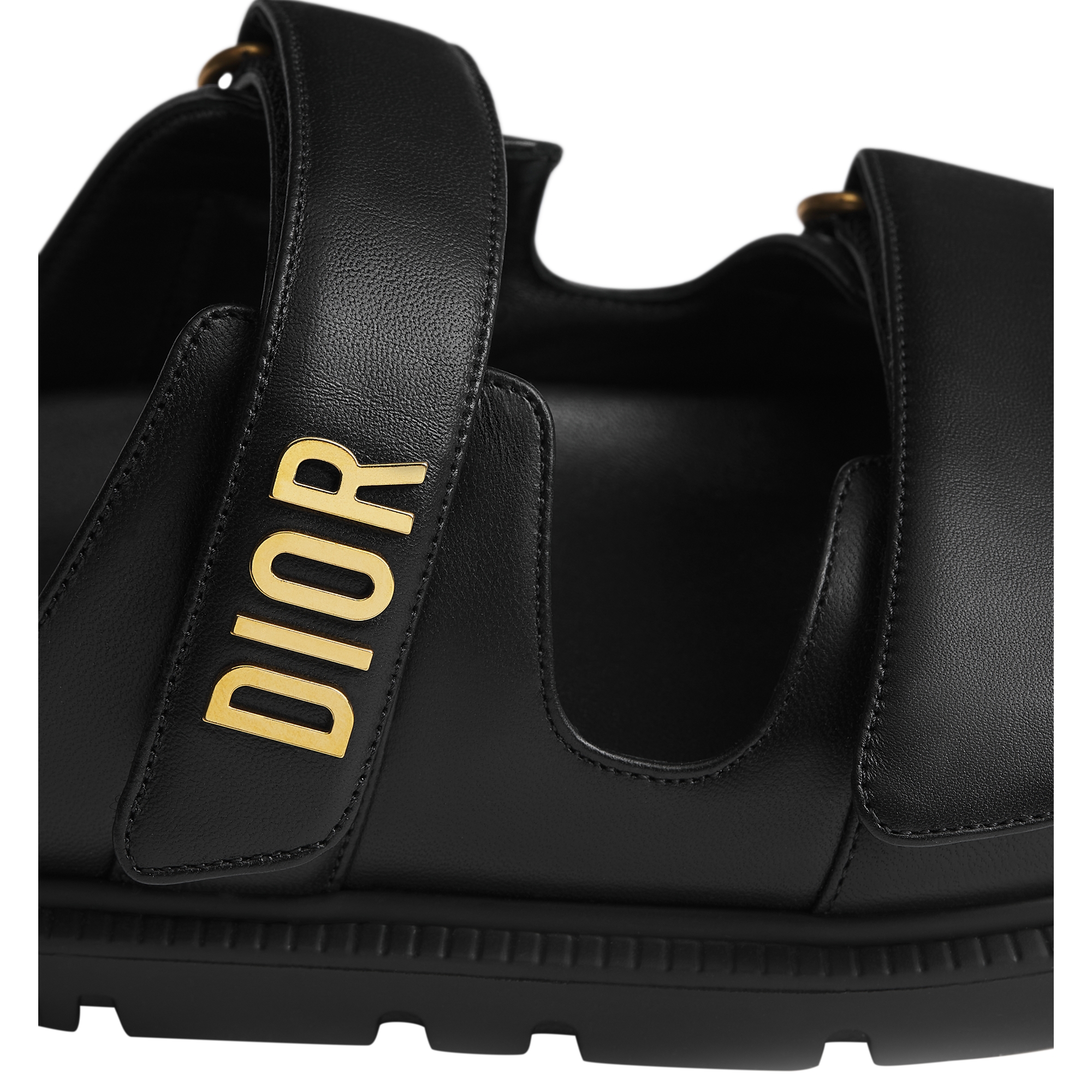 Dioract Slide Black Lambskin E11