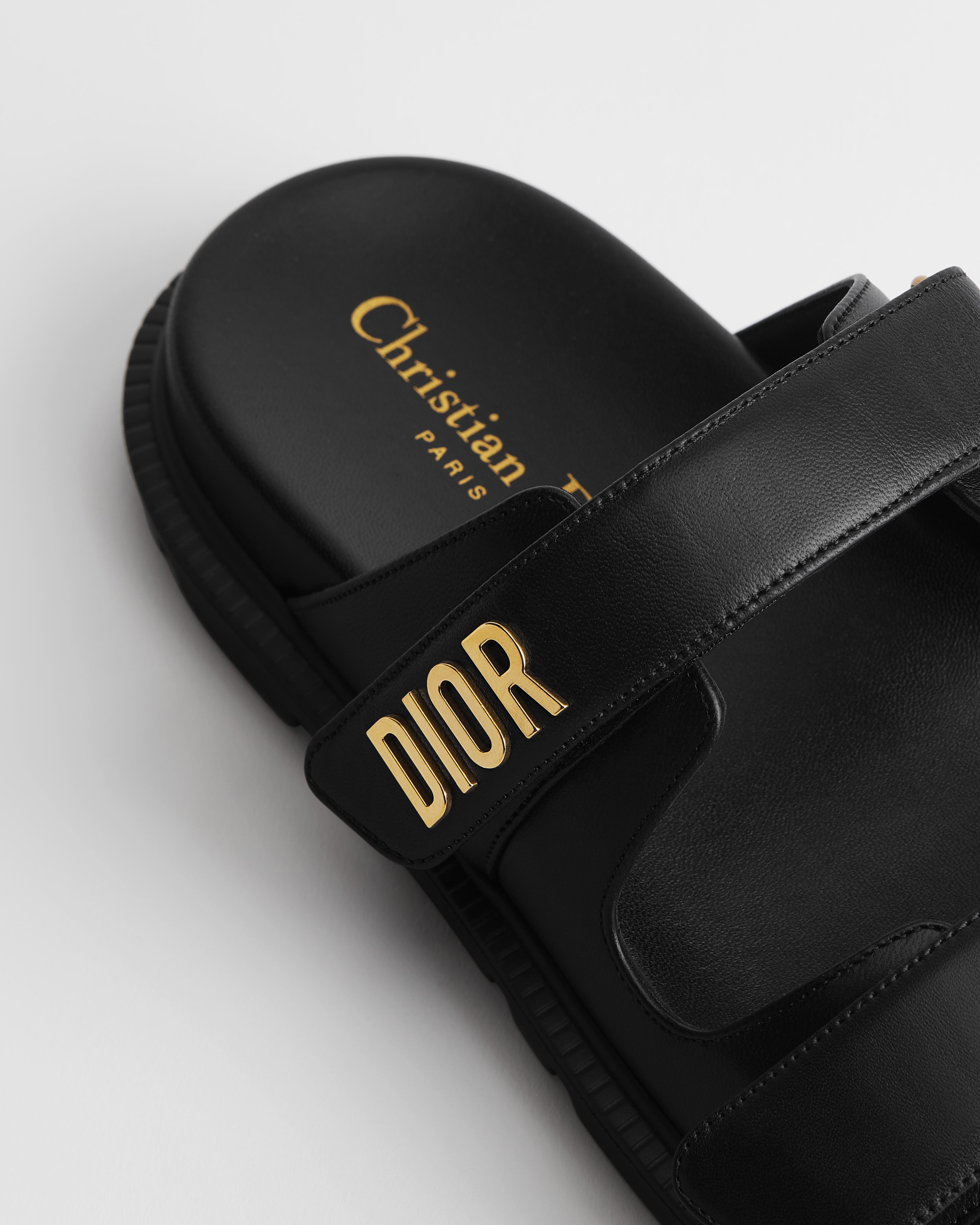 Dioract Slide Black Lambskin E09