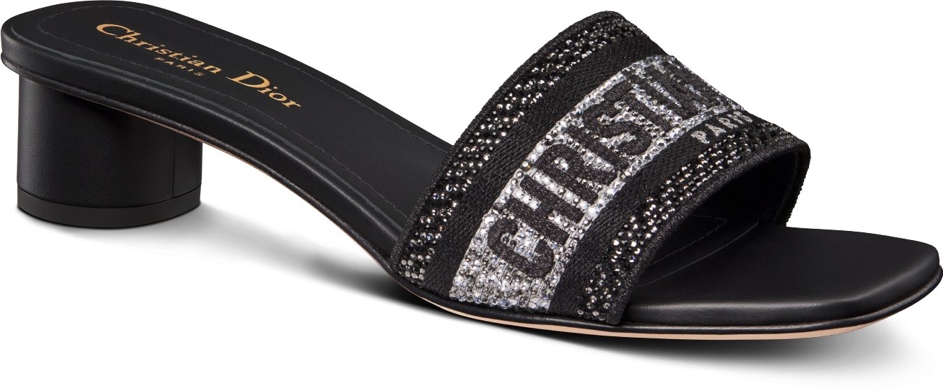 Dway mule in embroidered cotton dior online