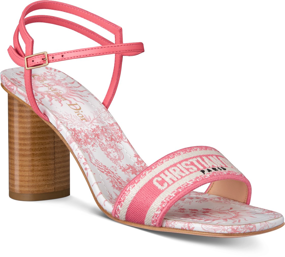 Dior pink sandals discount