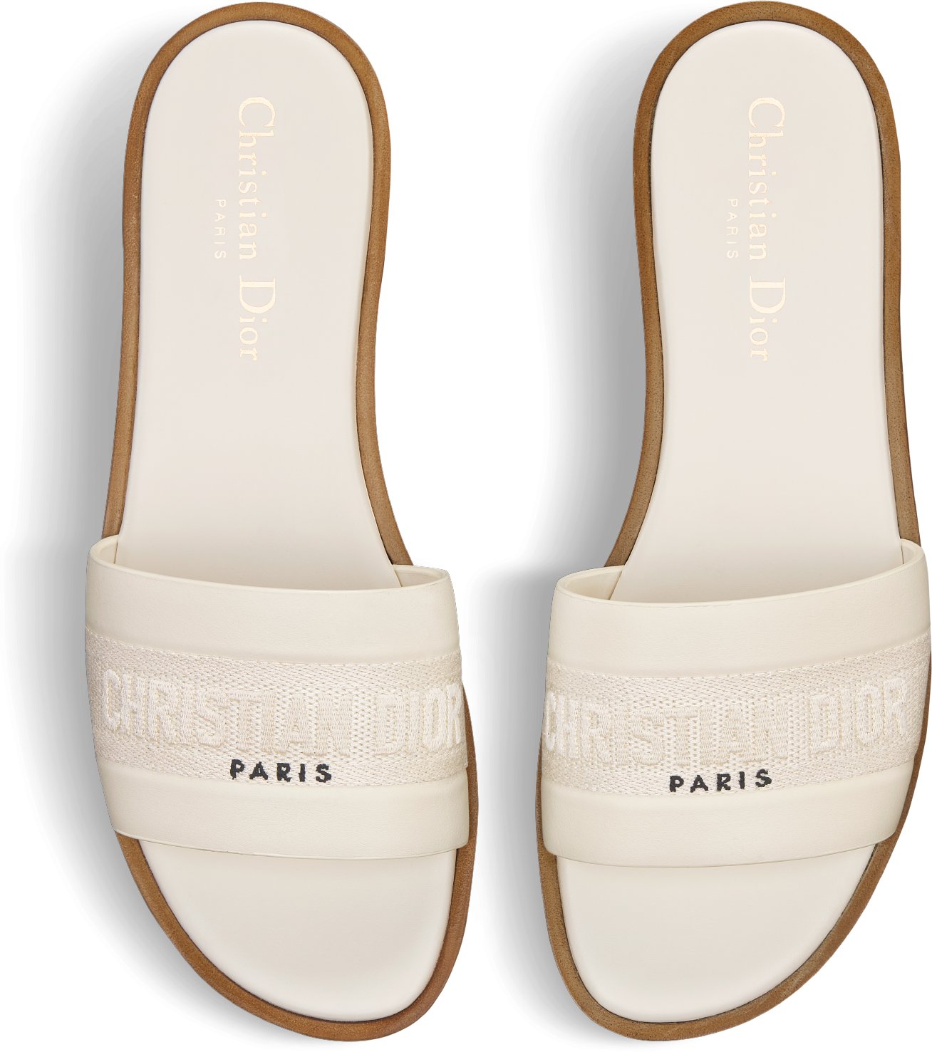 White dior slides top