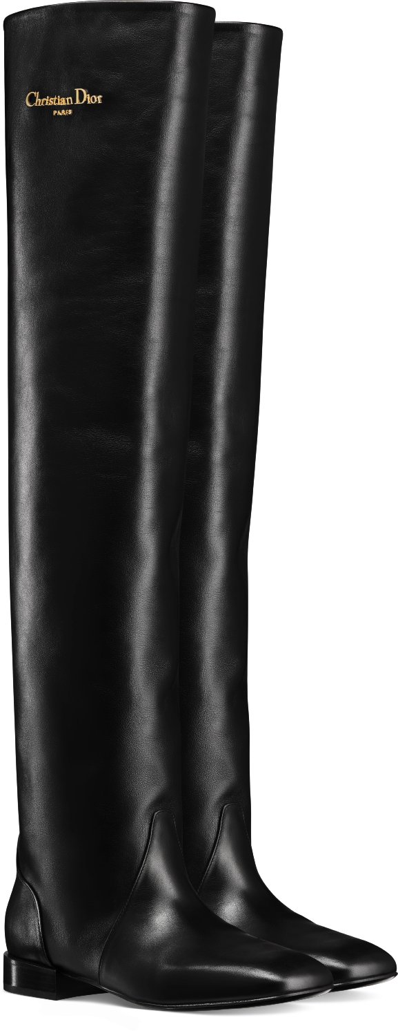 Dior knee high boots deals