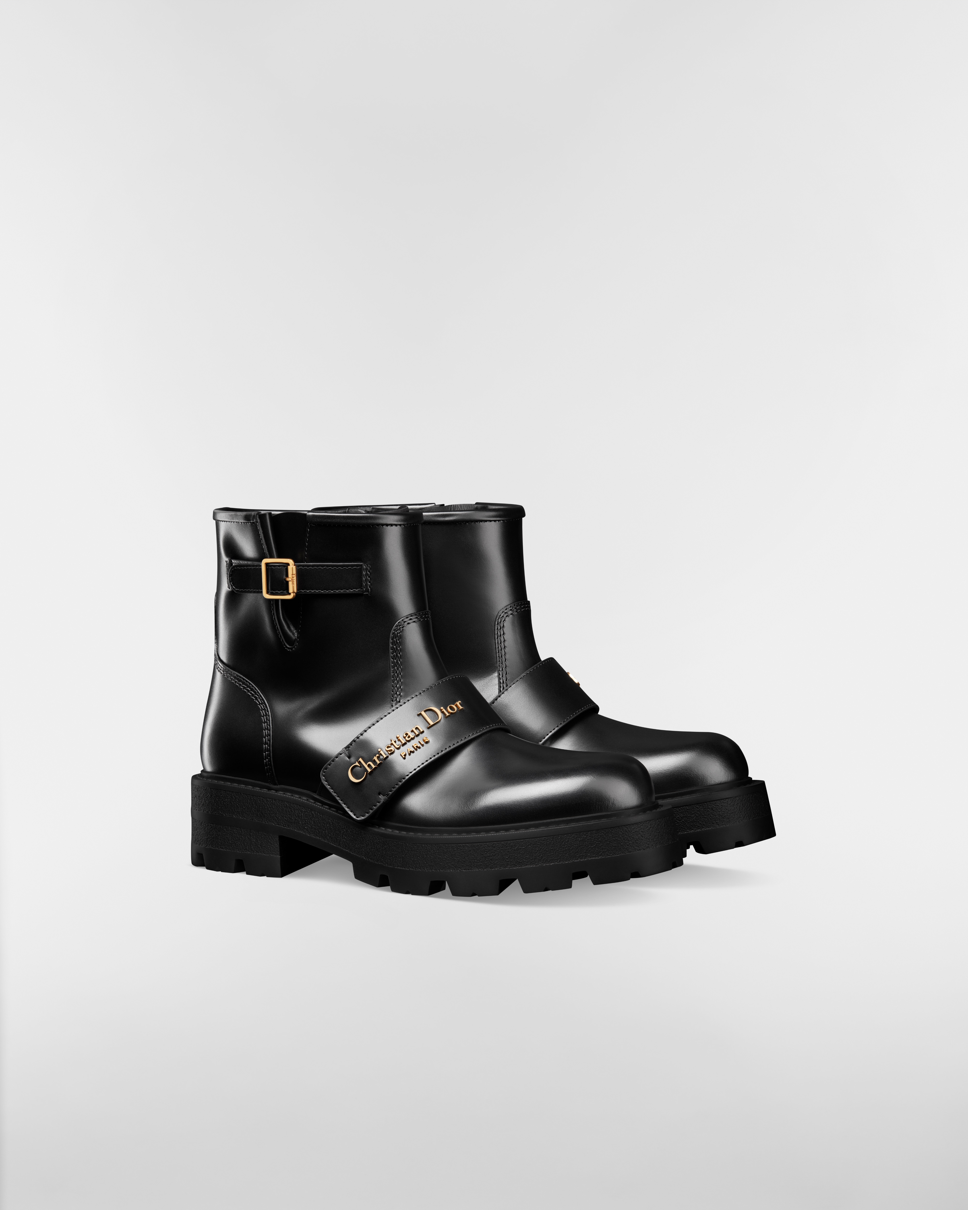 D-Quest Ankle Boot Black Calfskin E03