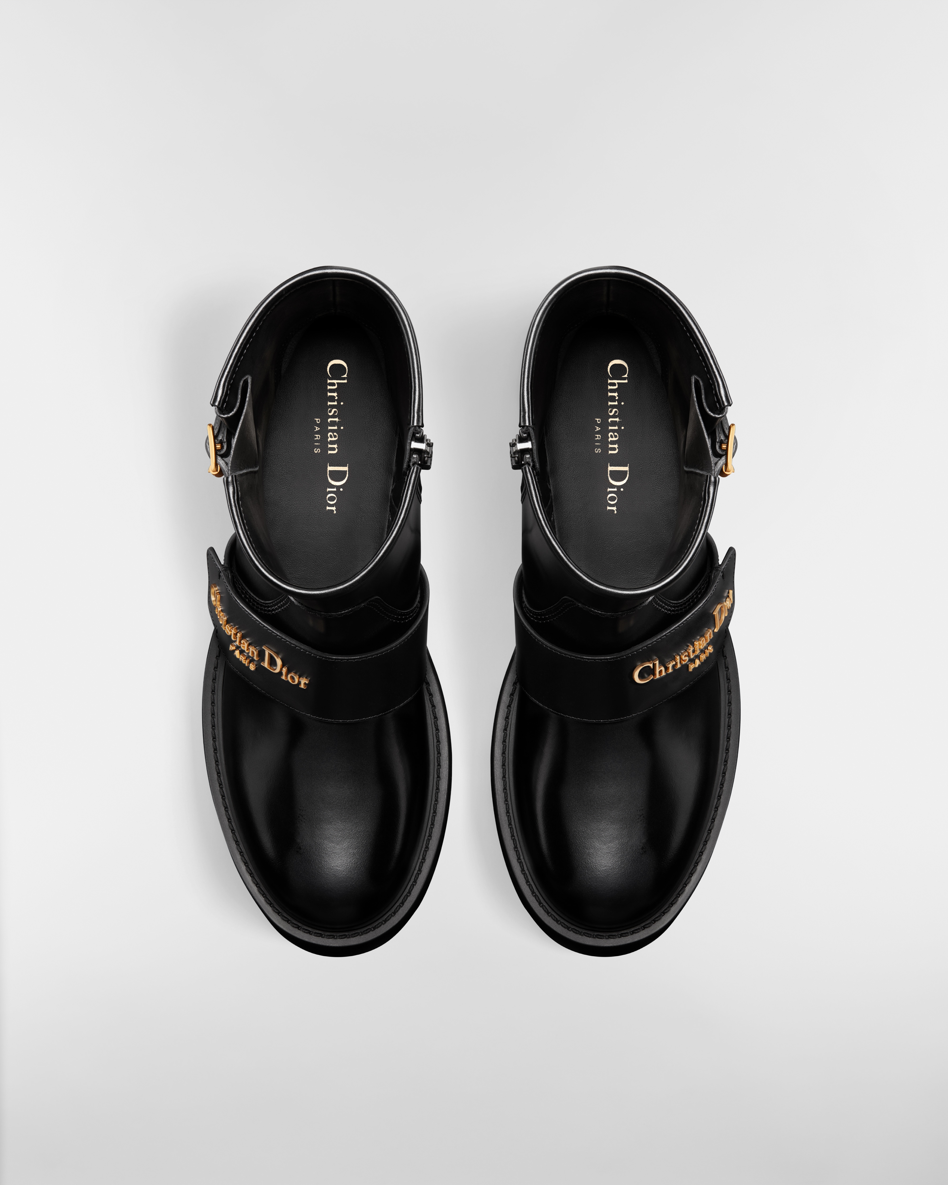 D-Quest Ankle Boot Black Calfskin E06