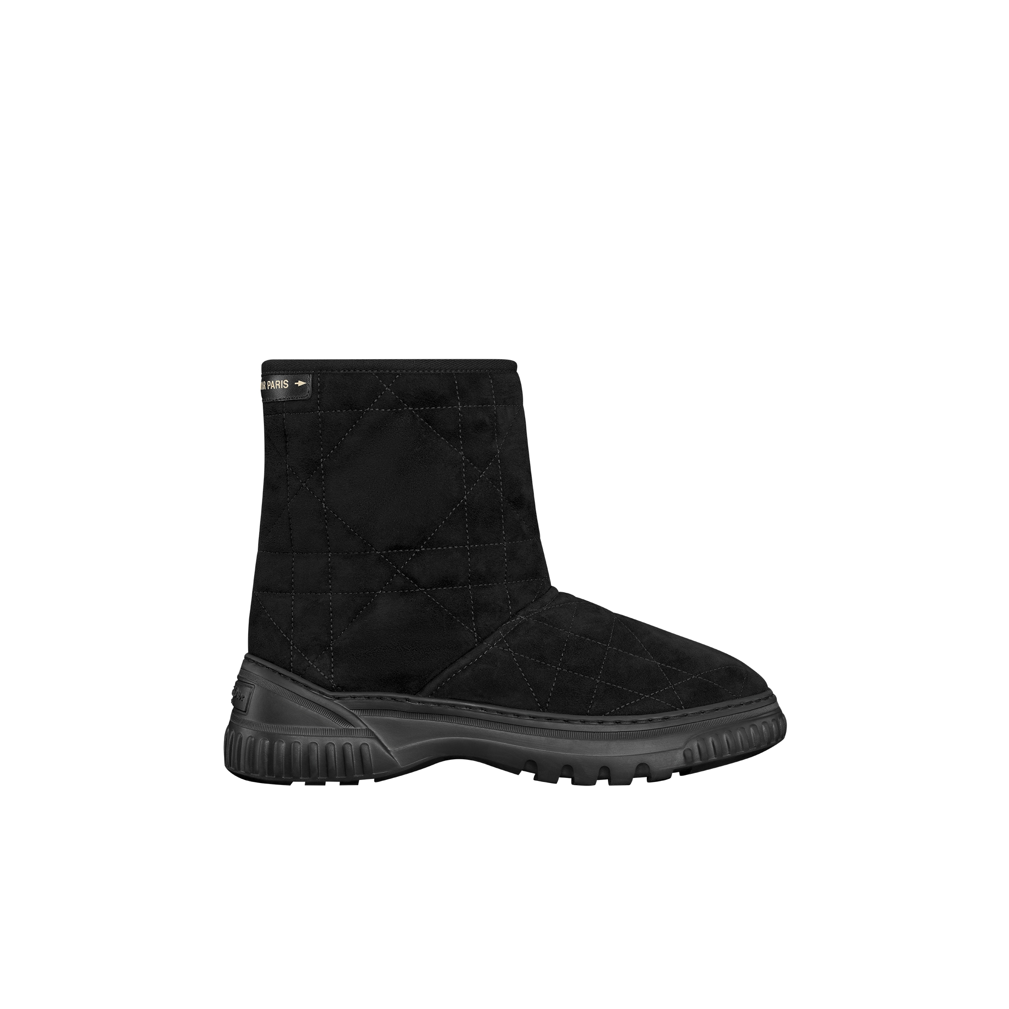  Pelle scamosciata Cannage nera e montone d’agnello écru