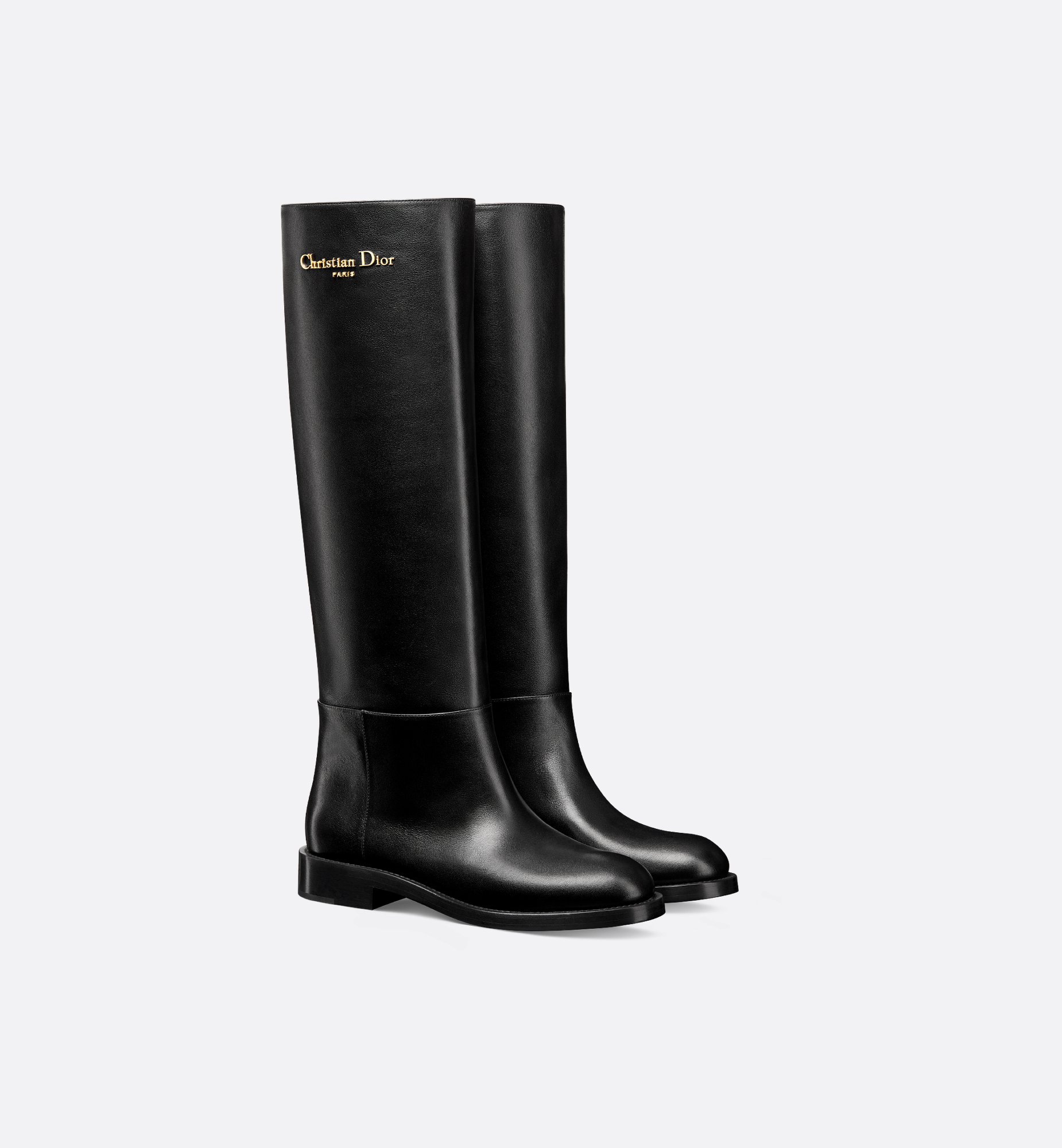 Dior Shade Thigh Boot Black Lambskin, Leather-Effect Stretch Dior Shade Thigh Boot Black Lambskin, Leather-Effect Stretch