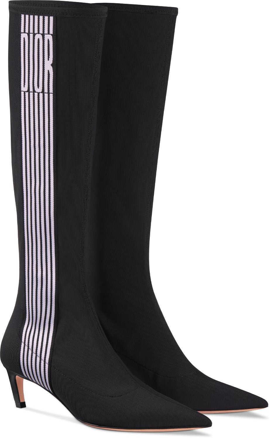 Optical-D Heeled Boot Three quarter closed view