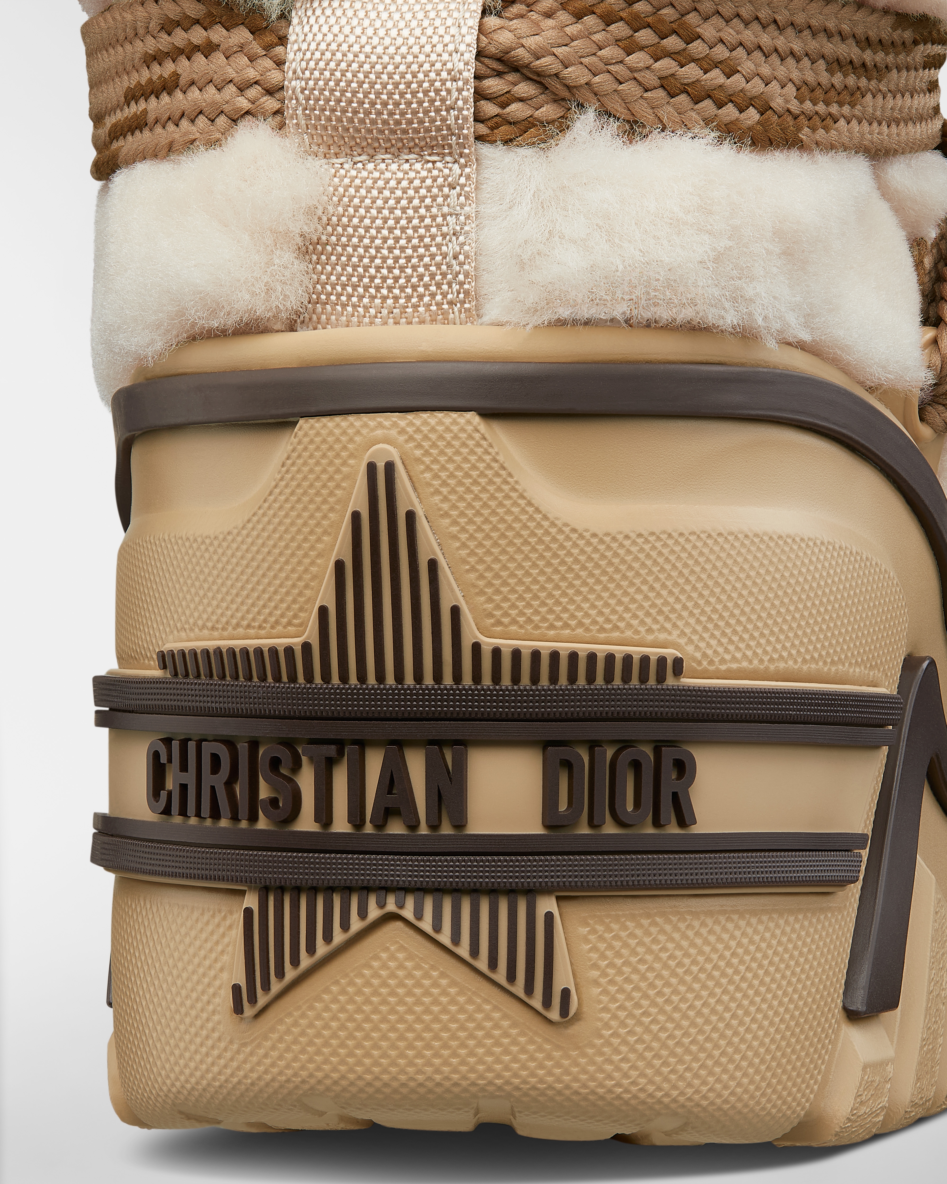 DiorAlps Après-Ski Ankle Boot Ecru Lambskin Shearling and Camel Suede Goatskin E09