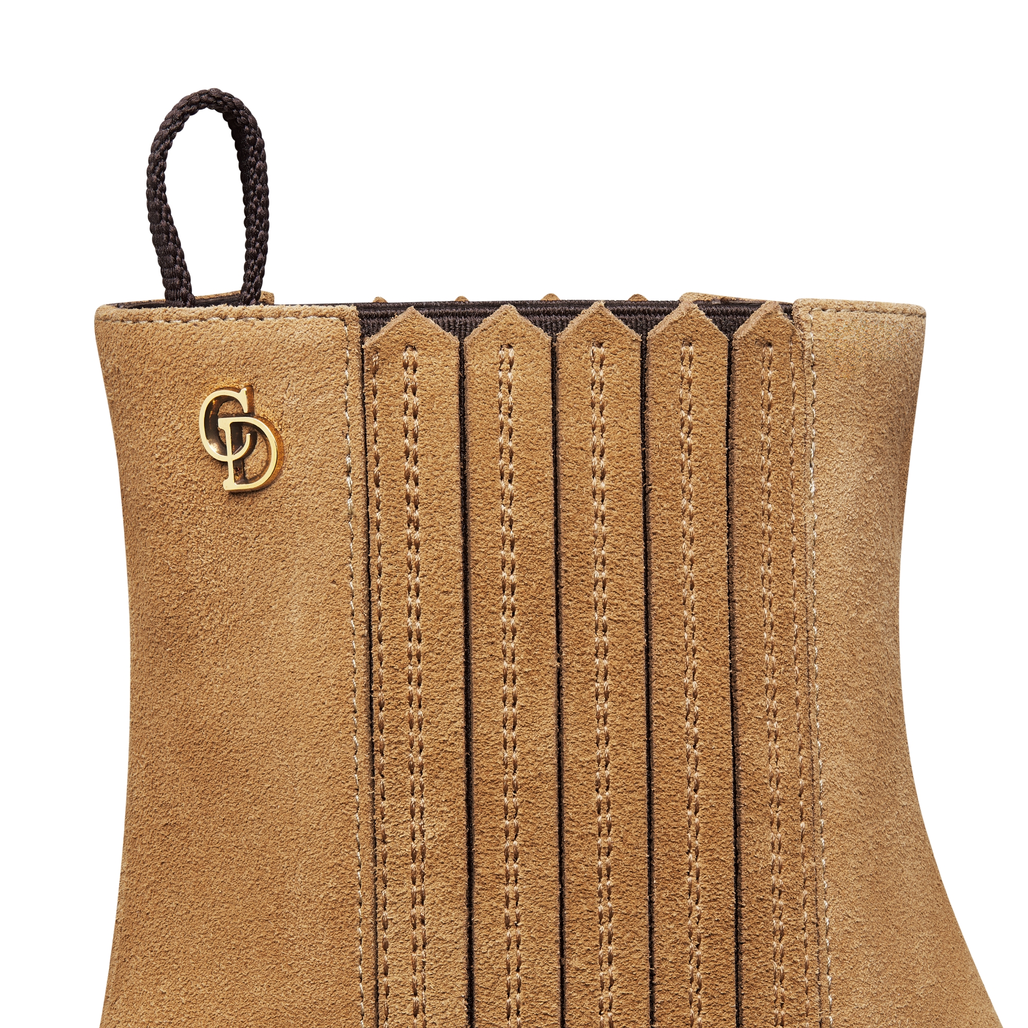 Dior Wild-enkellaars met hak Tabakbruin kalfssuède E09