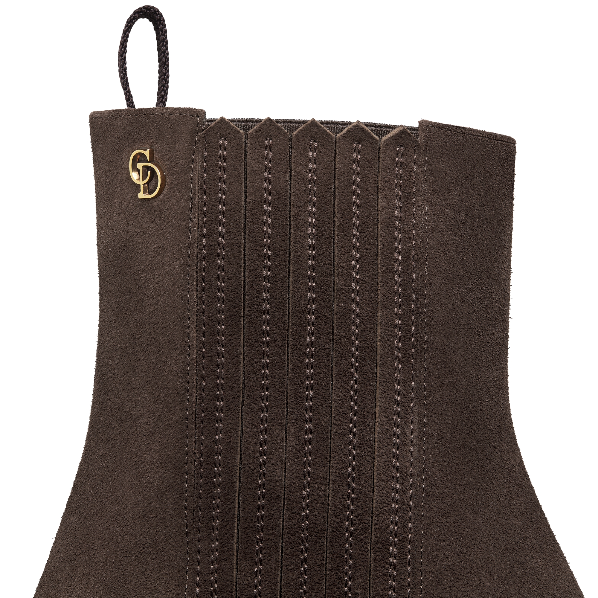 Dior Wild Heeled Ankle Boot Chocolate Brown Suede Calfskin E09