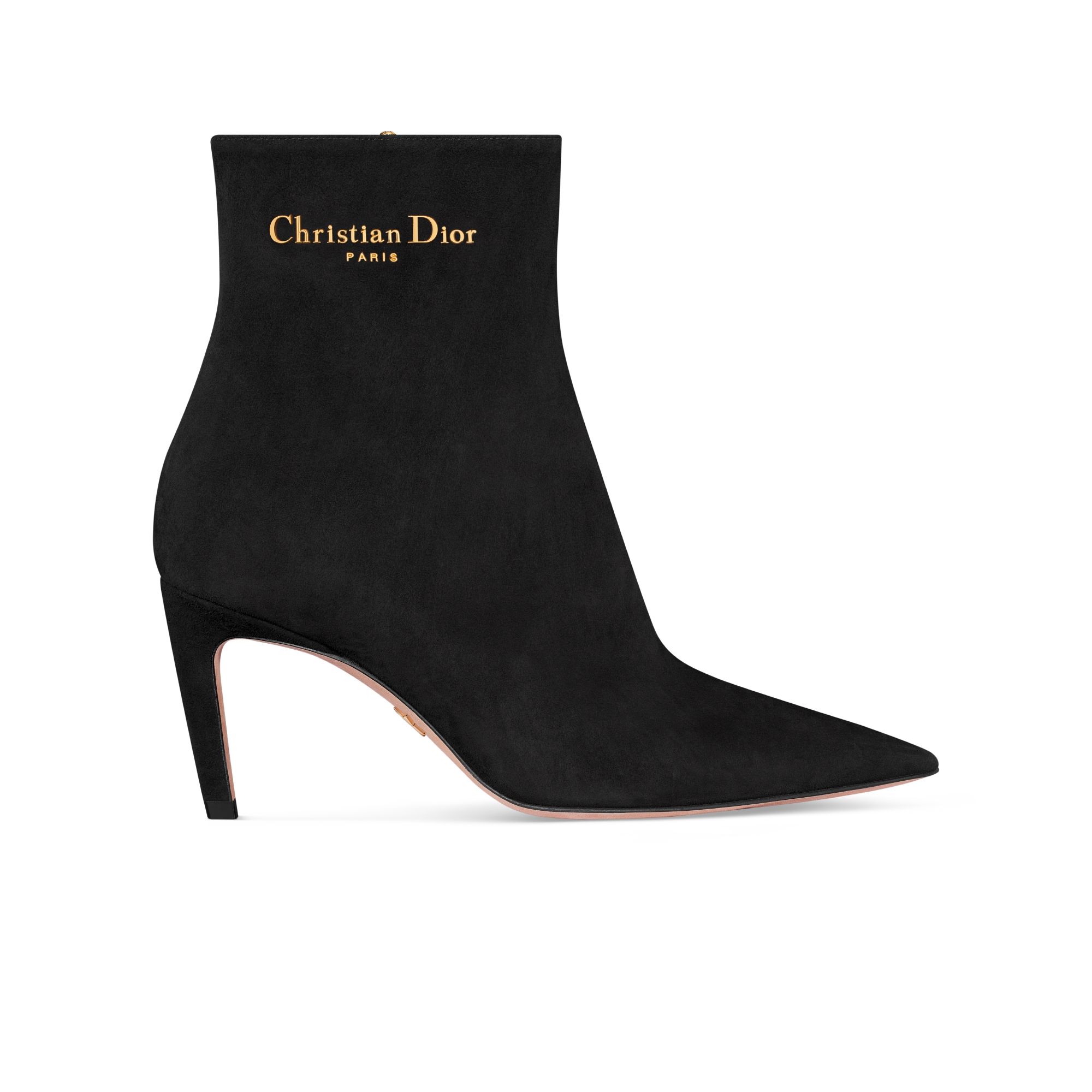 My Dior Heeled Ankle Boot Black Suede Goatskin E02