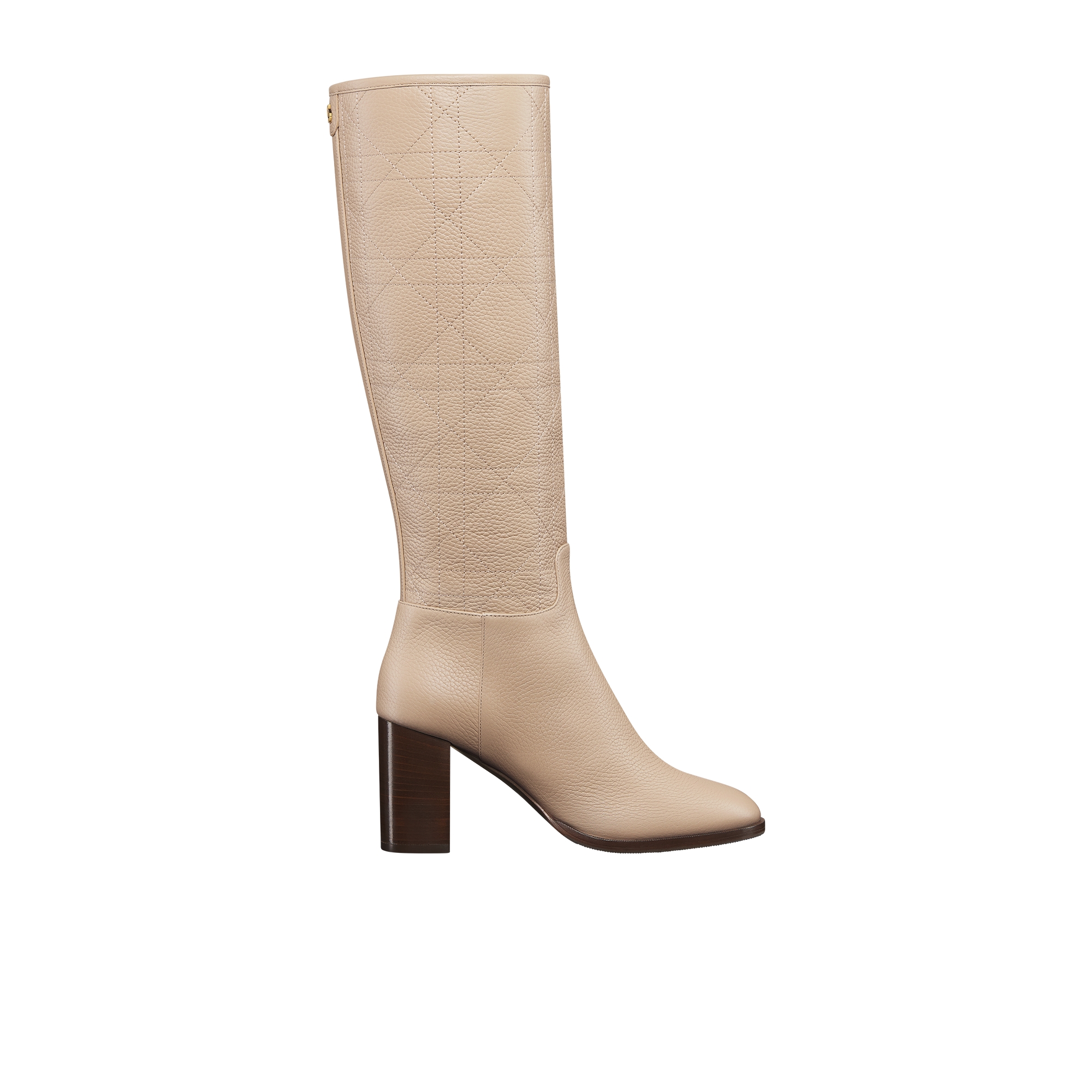  Powder Beige Grained Cannage Calfskin