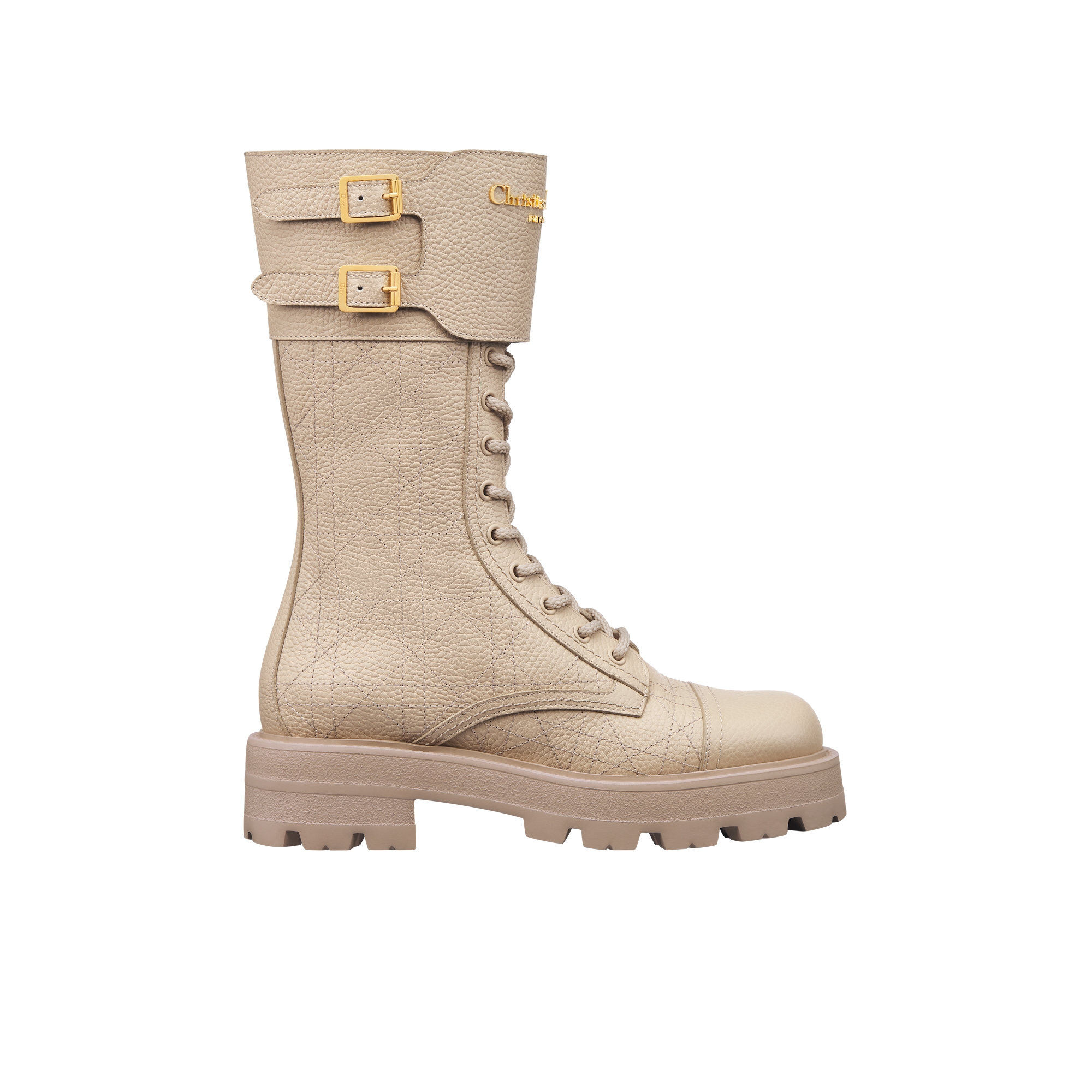 Christian Dior Beige Leather Ankle Men\'s Boots Dior Beige Leather Western Boots – Treasures of NYC main image 2