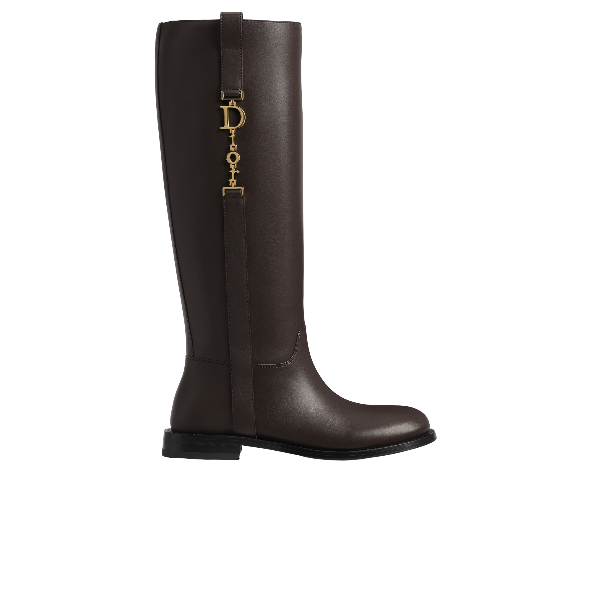 Diorly Boot Black Shiny Calfskin | DIOR US