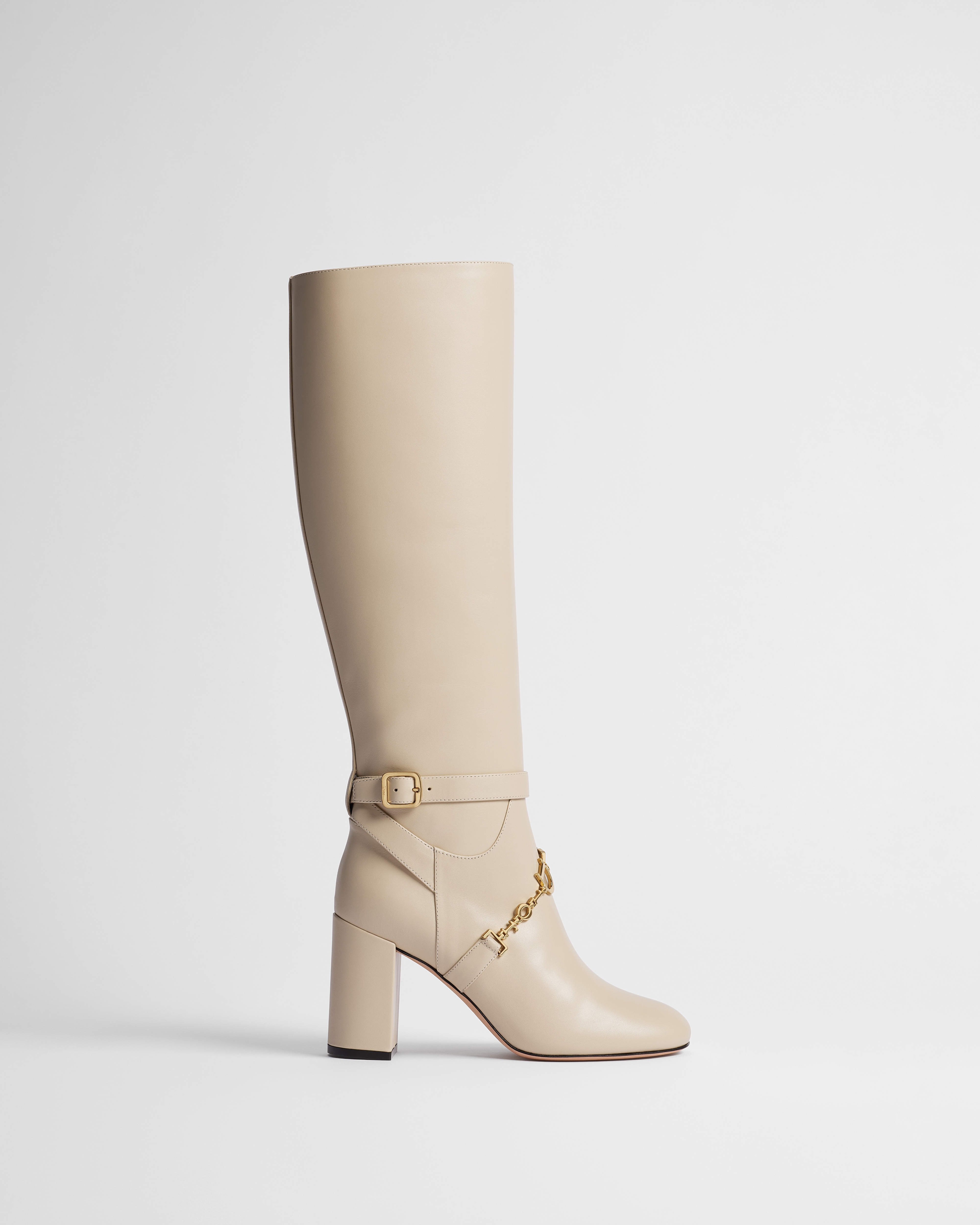 Diorly Heeled Boot Trench Shiny Calfskin E02
