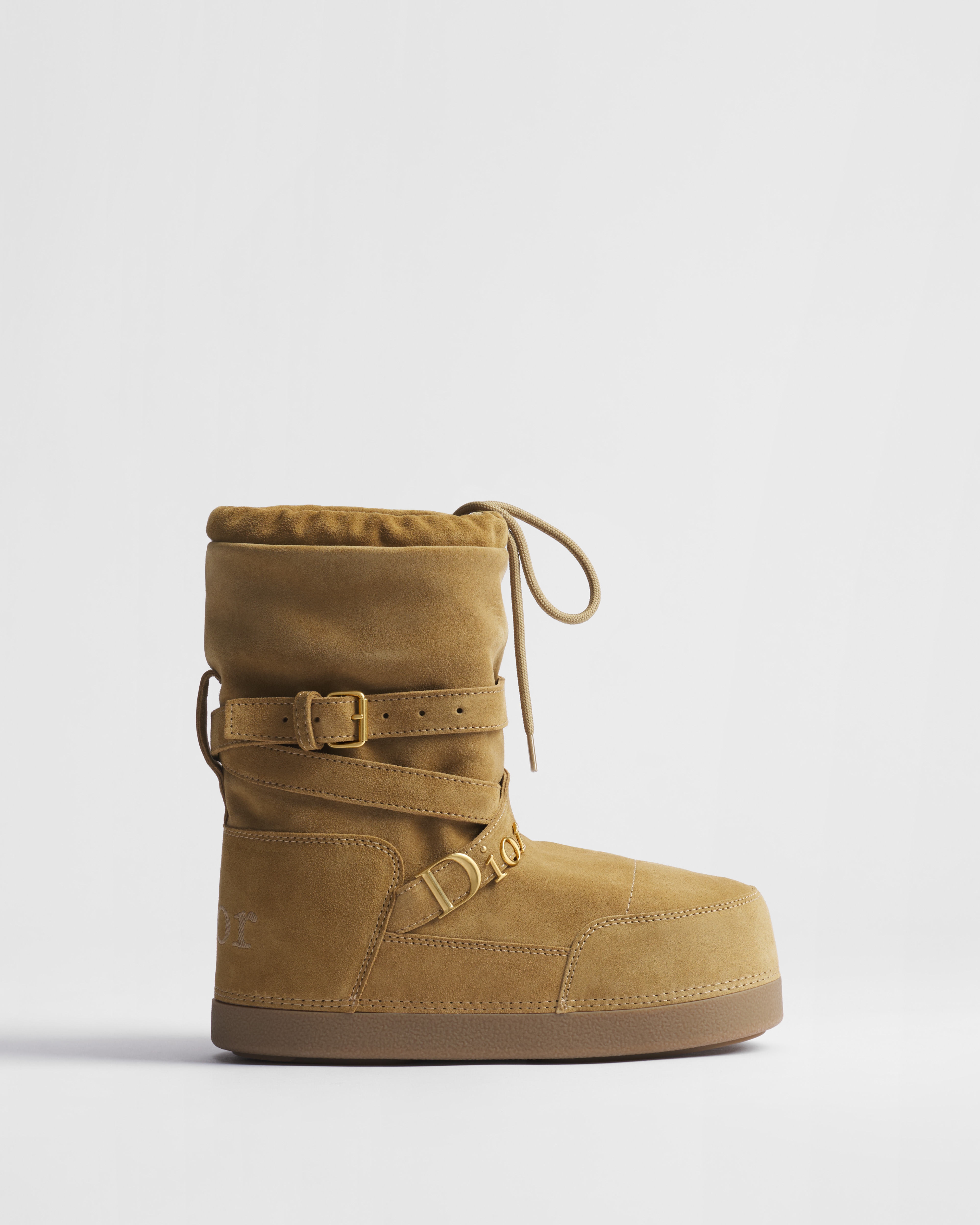 Bota après-ski DiorAlps Dior Snow Ante de piel de becerro avellana E02