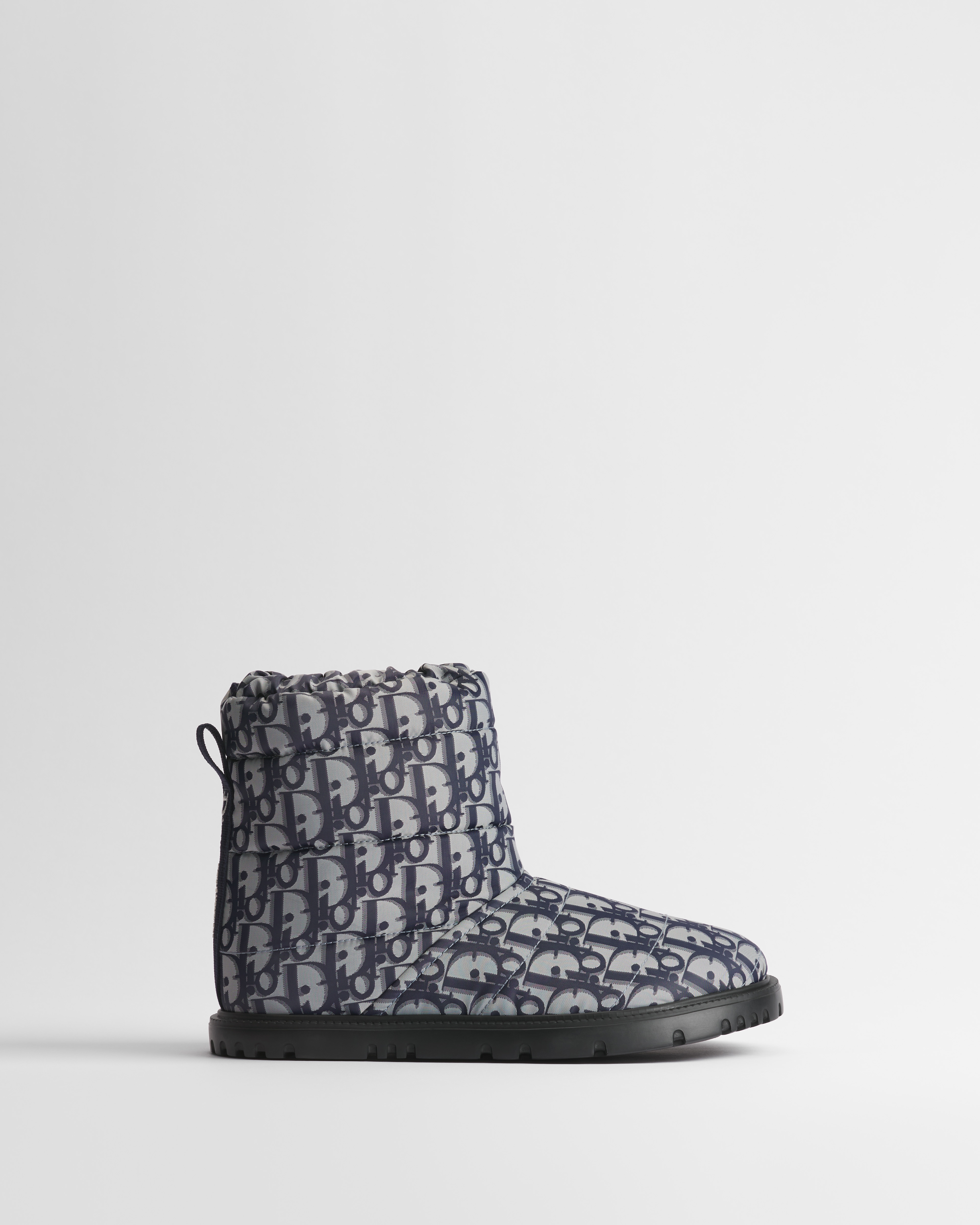 DiorAlps Dior Freeze Ankle Boot Navy Blue Dior Oblique Quilted Technical Fabric E02