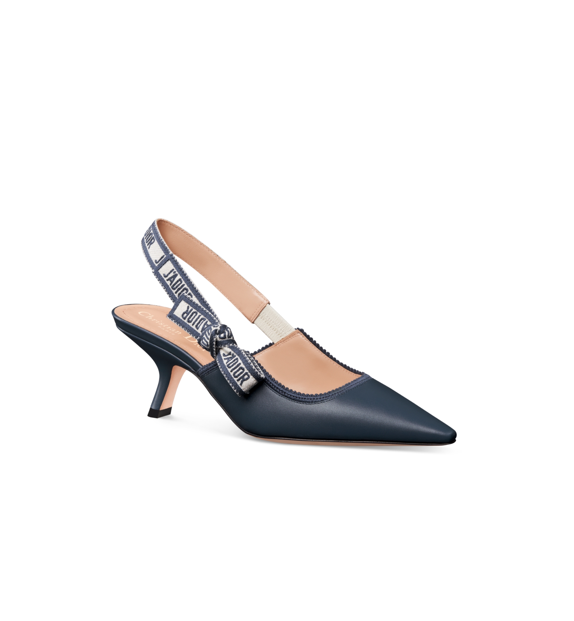 J'Adior Slingback Pump Deep Ocean Blue Calfskin | DIOR