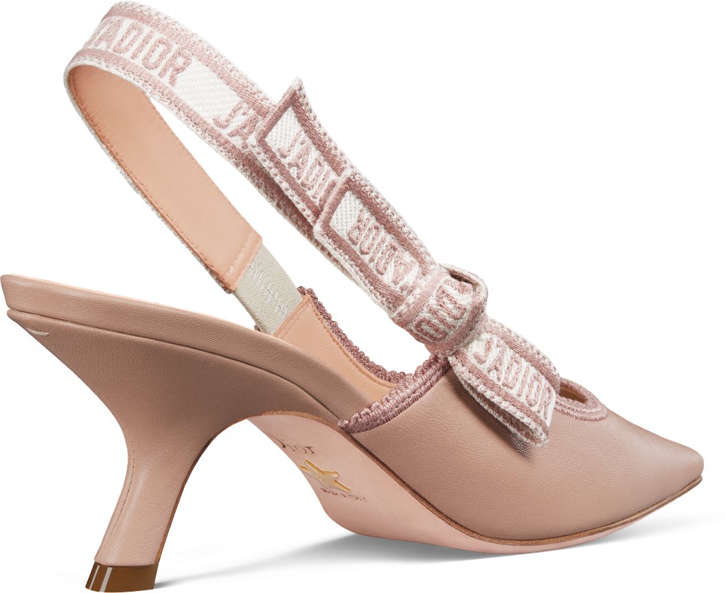 Dior pink slingback cheap