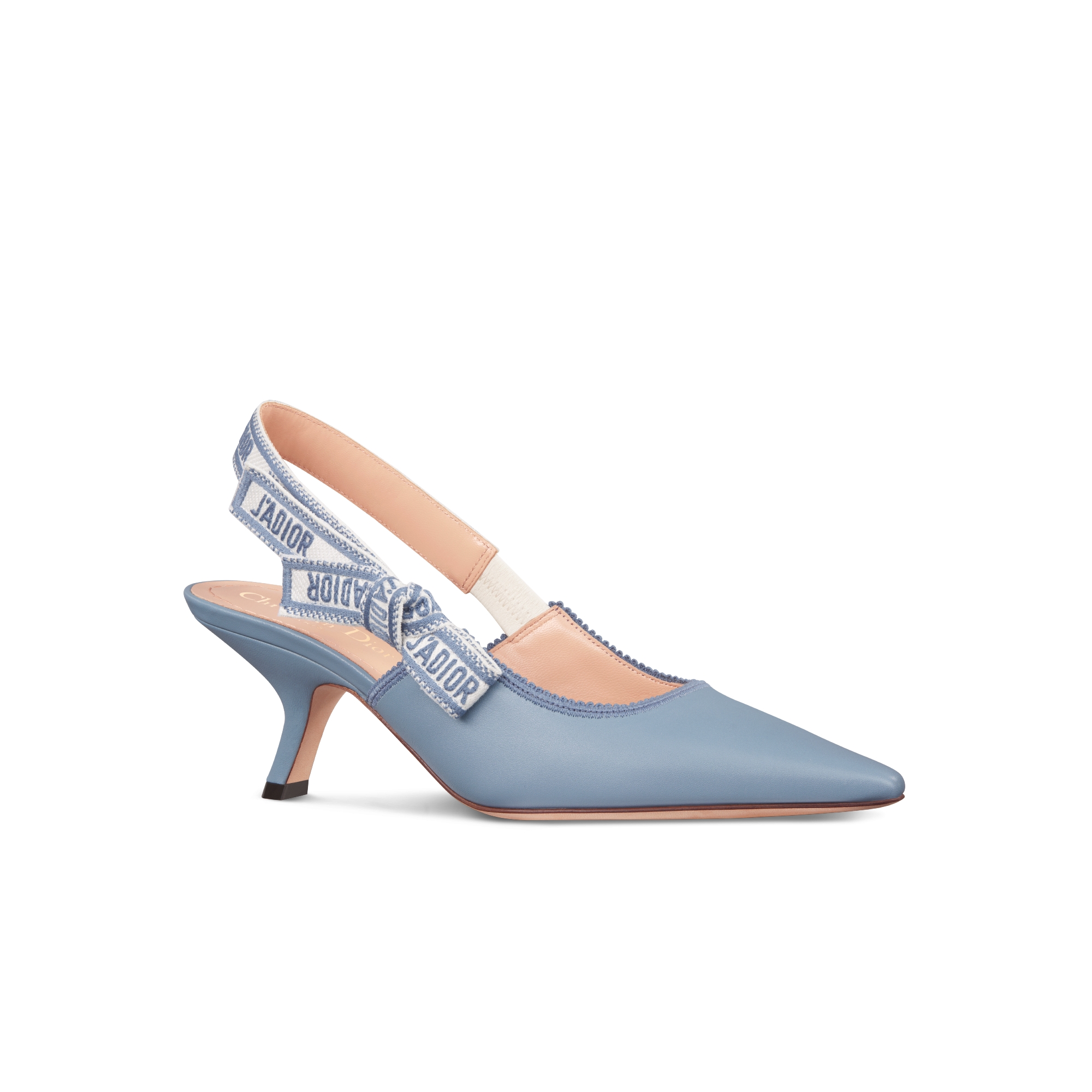 Dior 刺繍付き青サンダル 中ヒール Dior 刺繍付き青サンダル 中ヒール