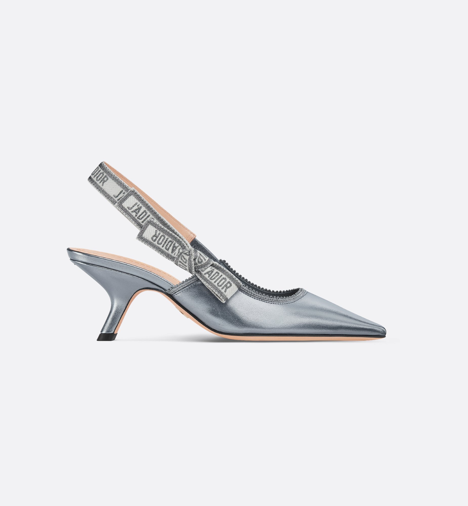 Dior Or J'Adior Slingback Pump Silver-Tone Laminated Dior Or J'Adior Slingback Pump Silver-Tone Laminated