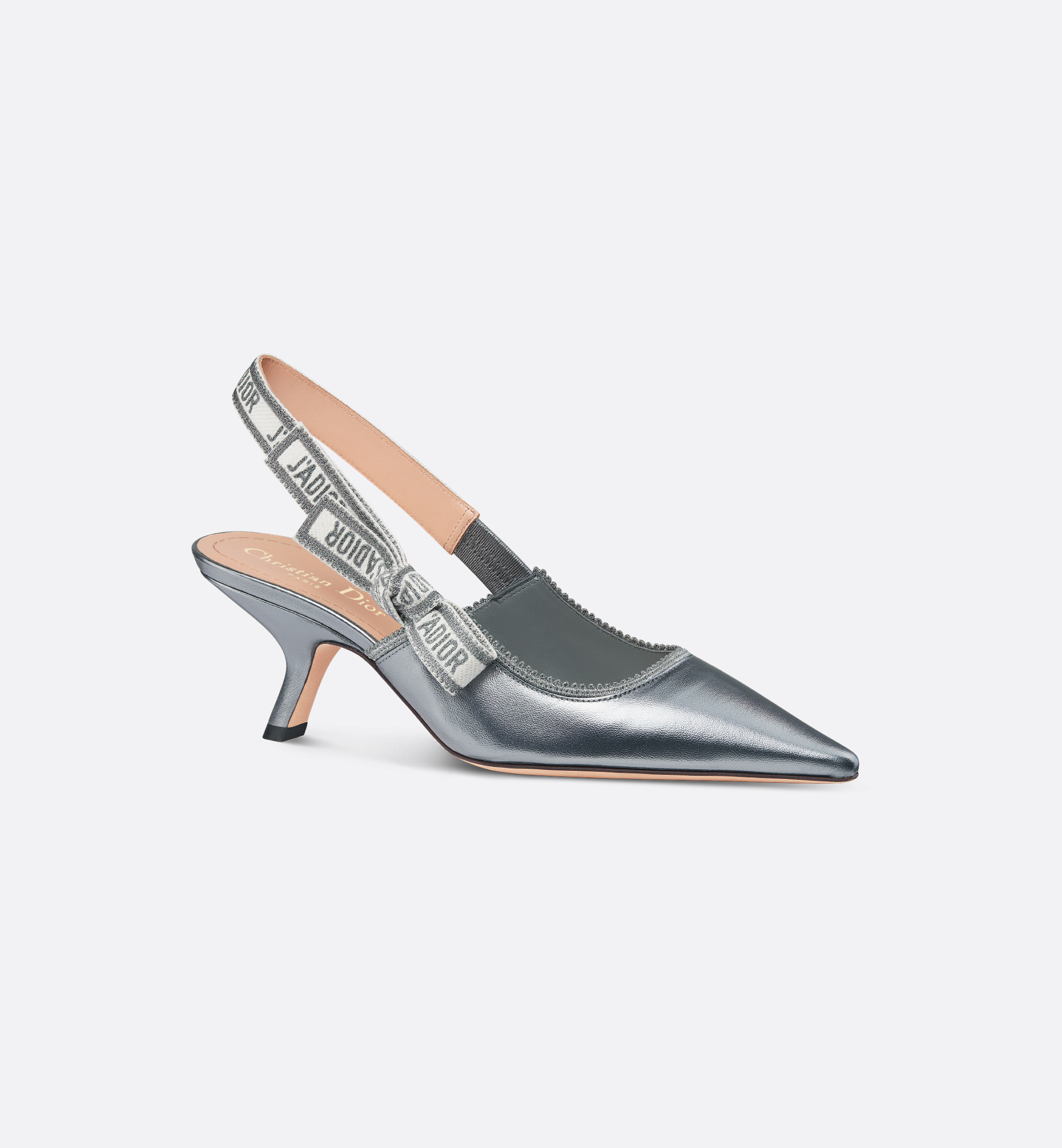 Dior Or J'Adior Slingback Pump Silver-Tone Laminated Dior Or J'Adior Slingback Pump Silver-Tone Laminated