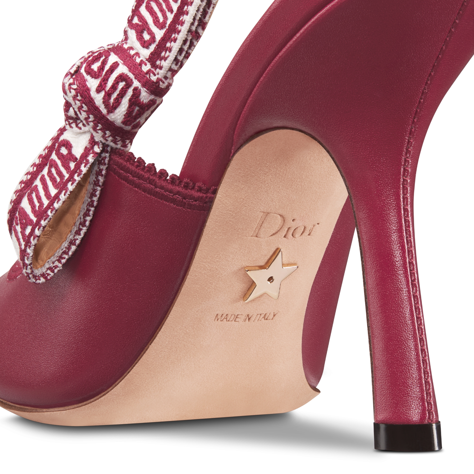 J'Adior Slingback Pump Ruby Red Calfskin E09