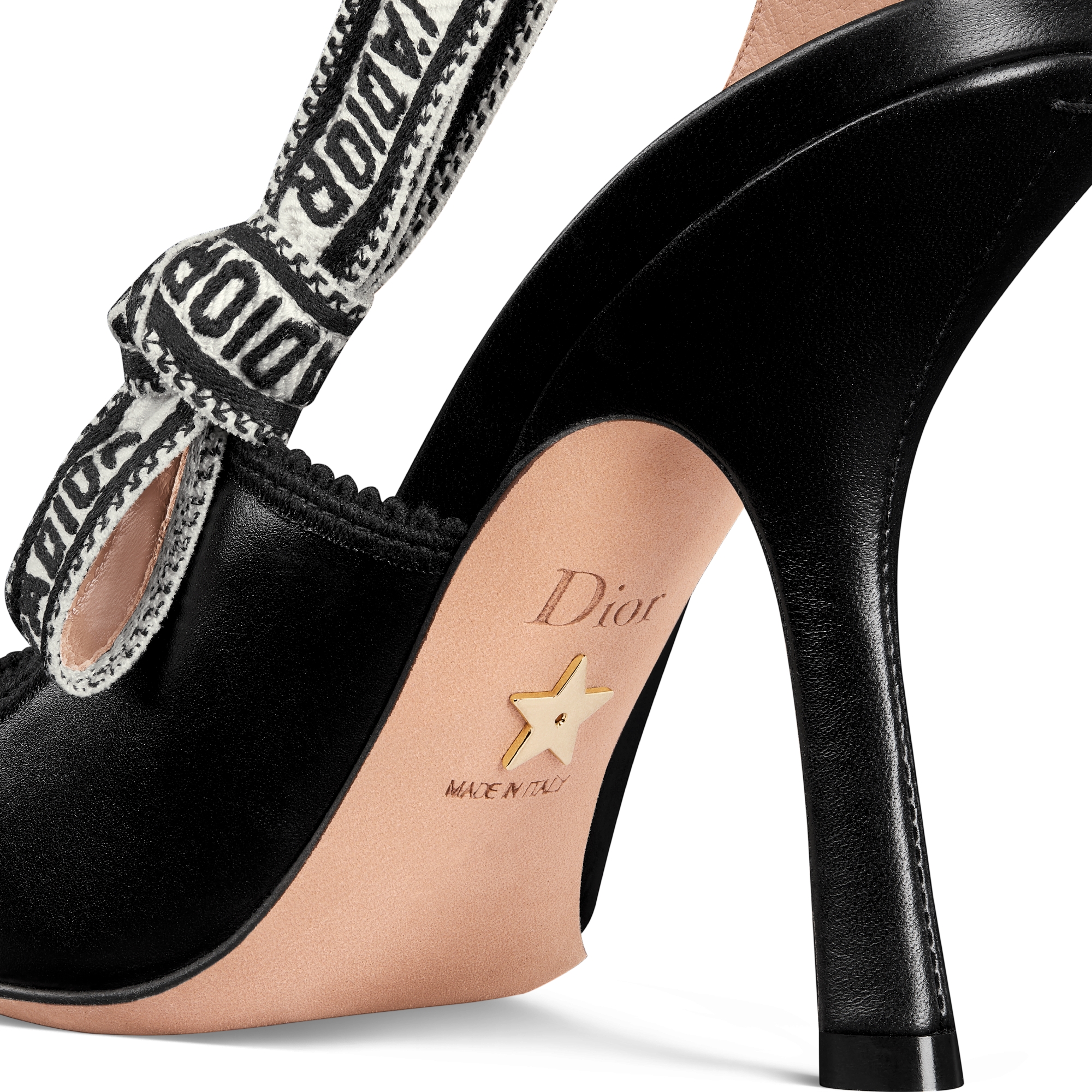 J'Adior Slingback Pump Black Calfskin E09