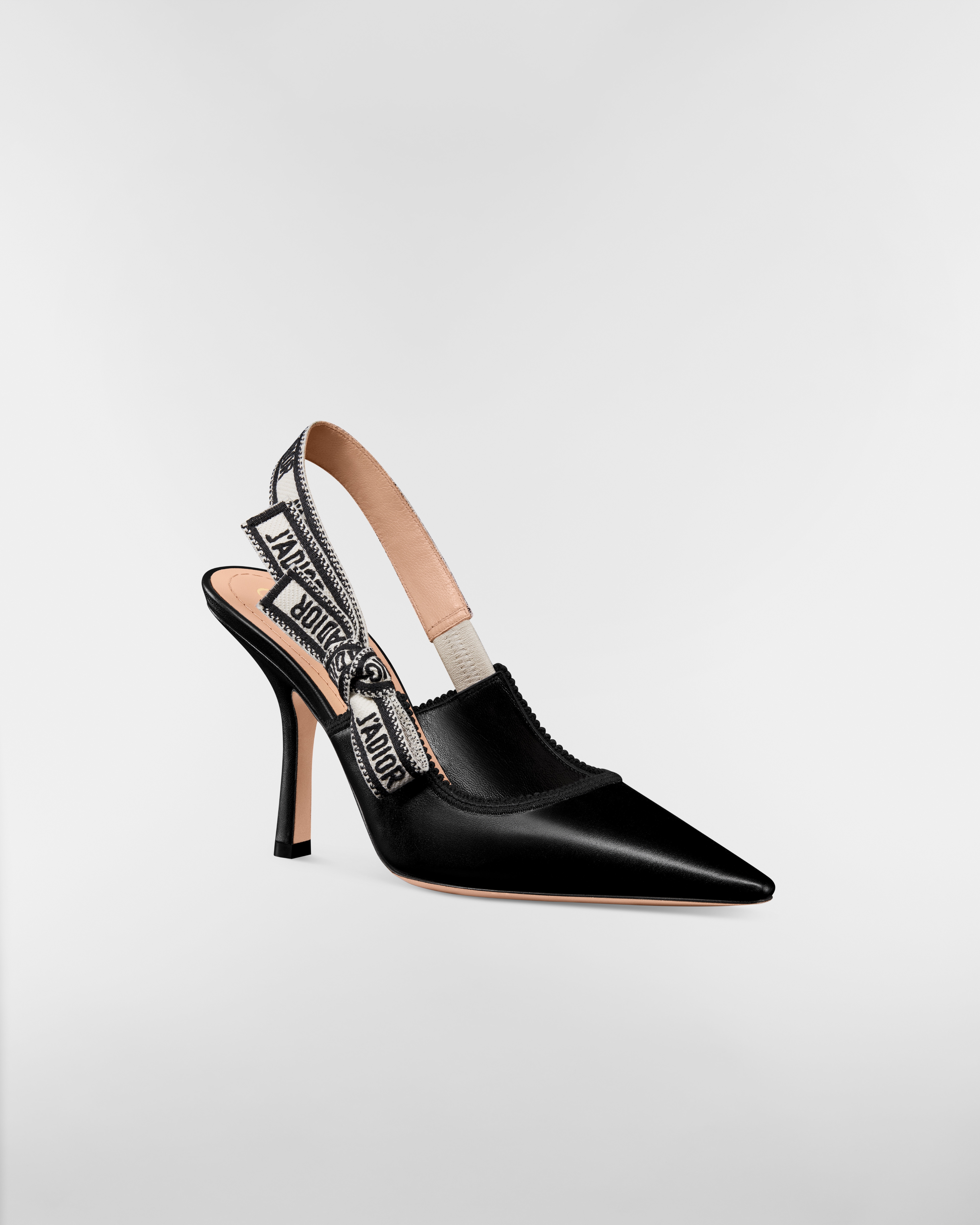 J'Adior Slingback Pump Black Calfskin | DIOR US