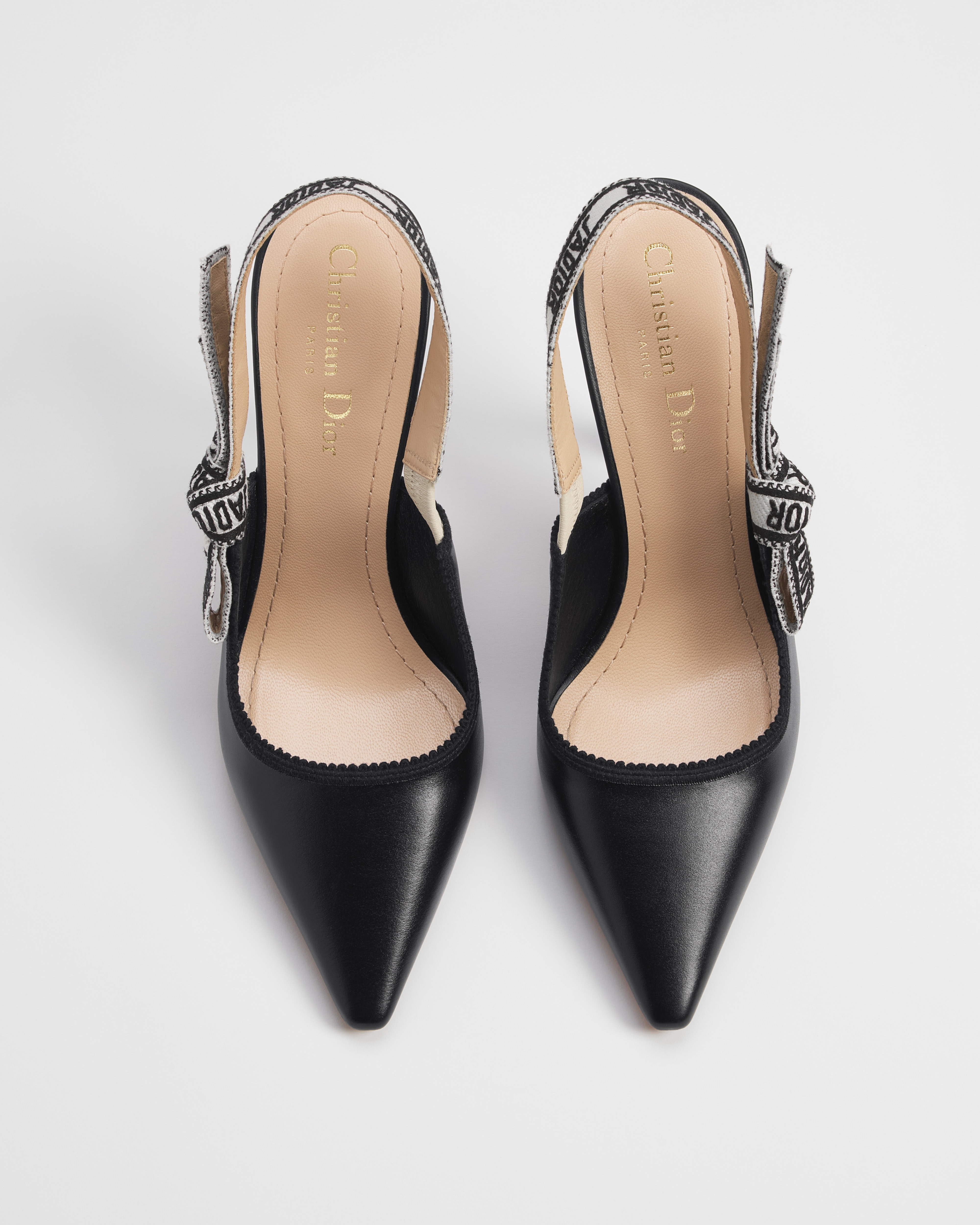 J'Adior Slingback Pump Black Calfskin | DIOR US