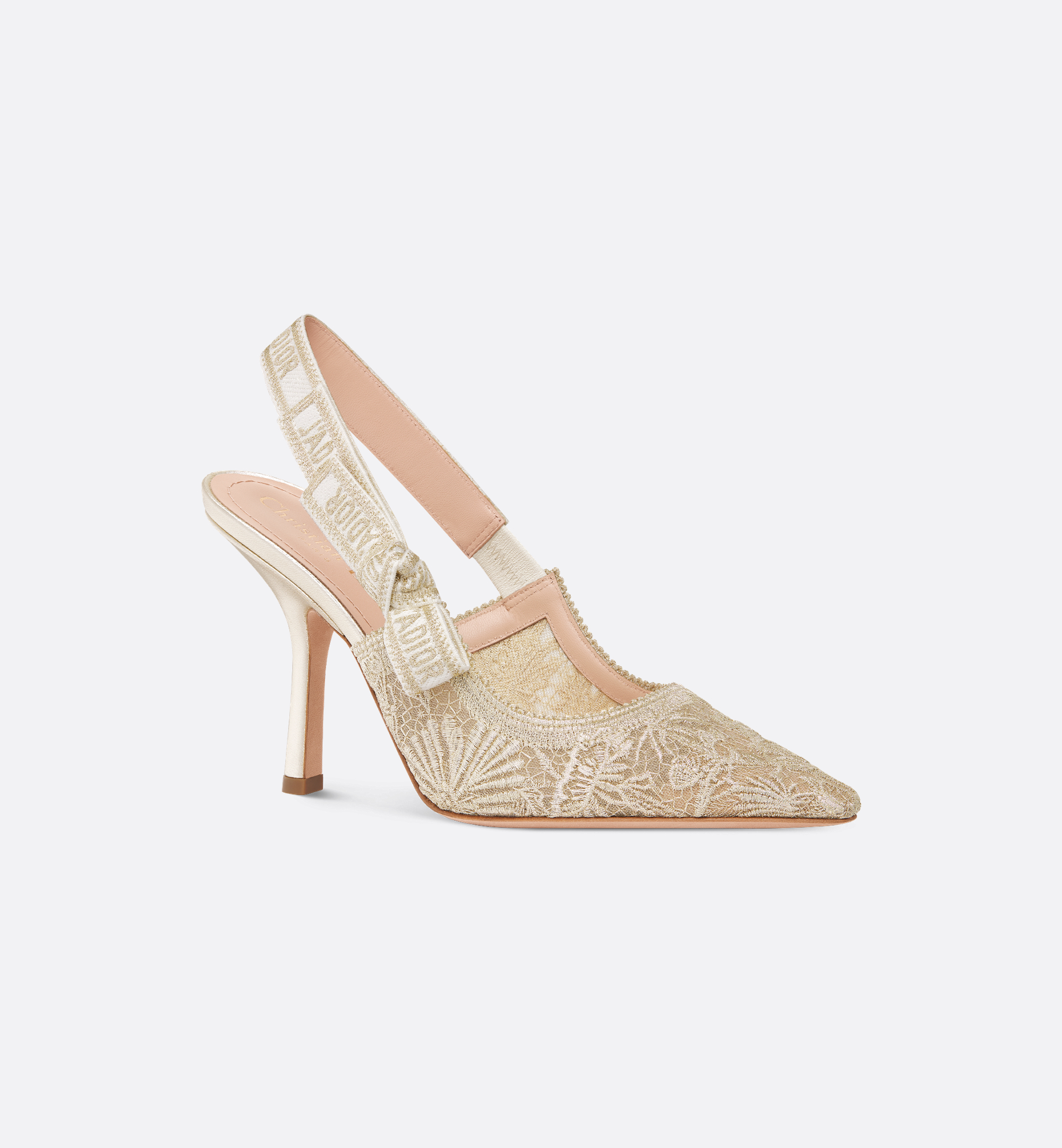 J'Adior Slingback Pump Transparent Mesh with Dior Chardons J'Adior Slingback Pump Transparent Mesh with Dior Chardons