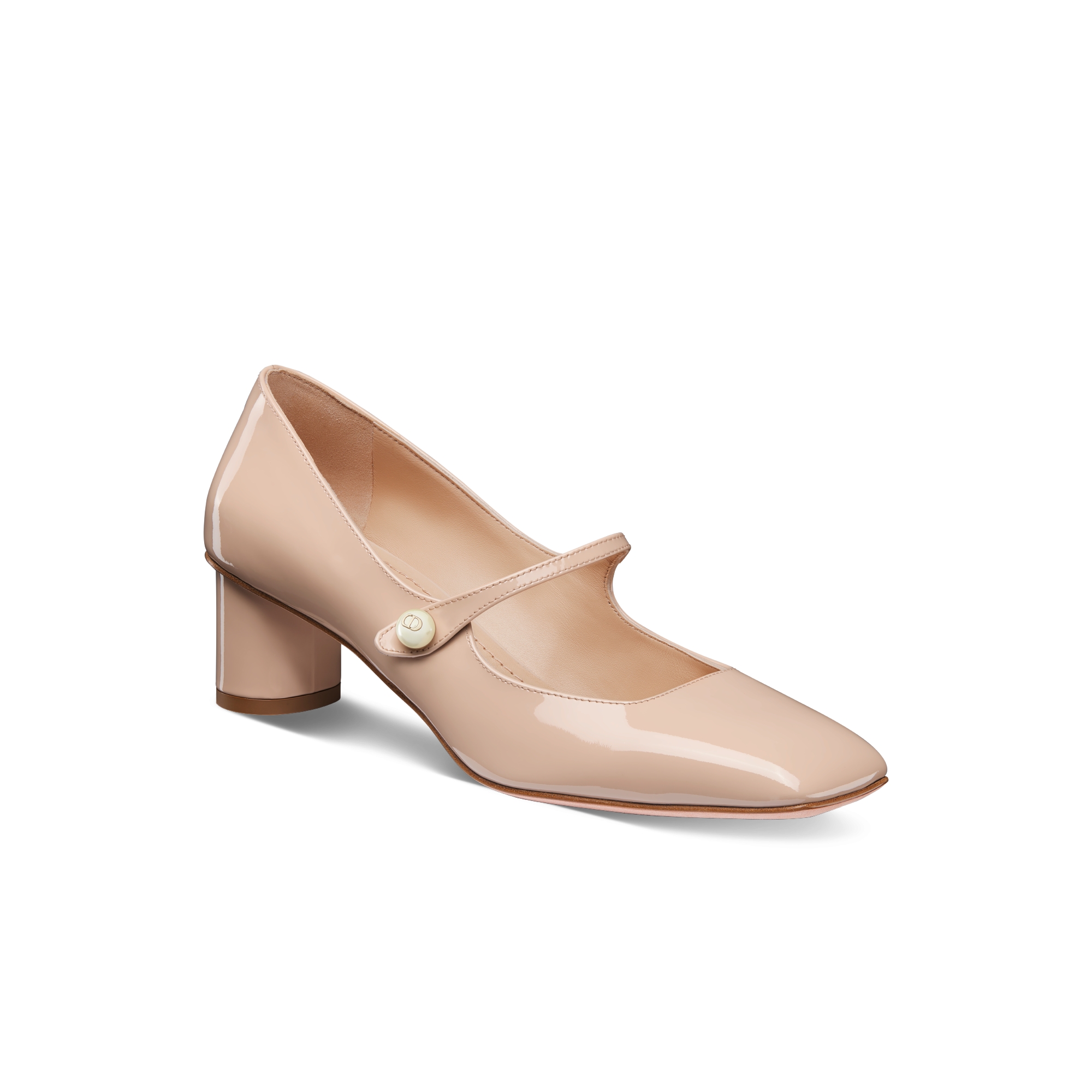 Escarpin Jolie Dior Cuir de veau verni nude E03