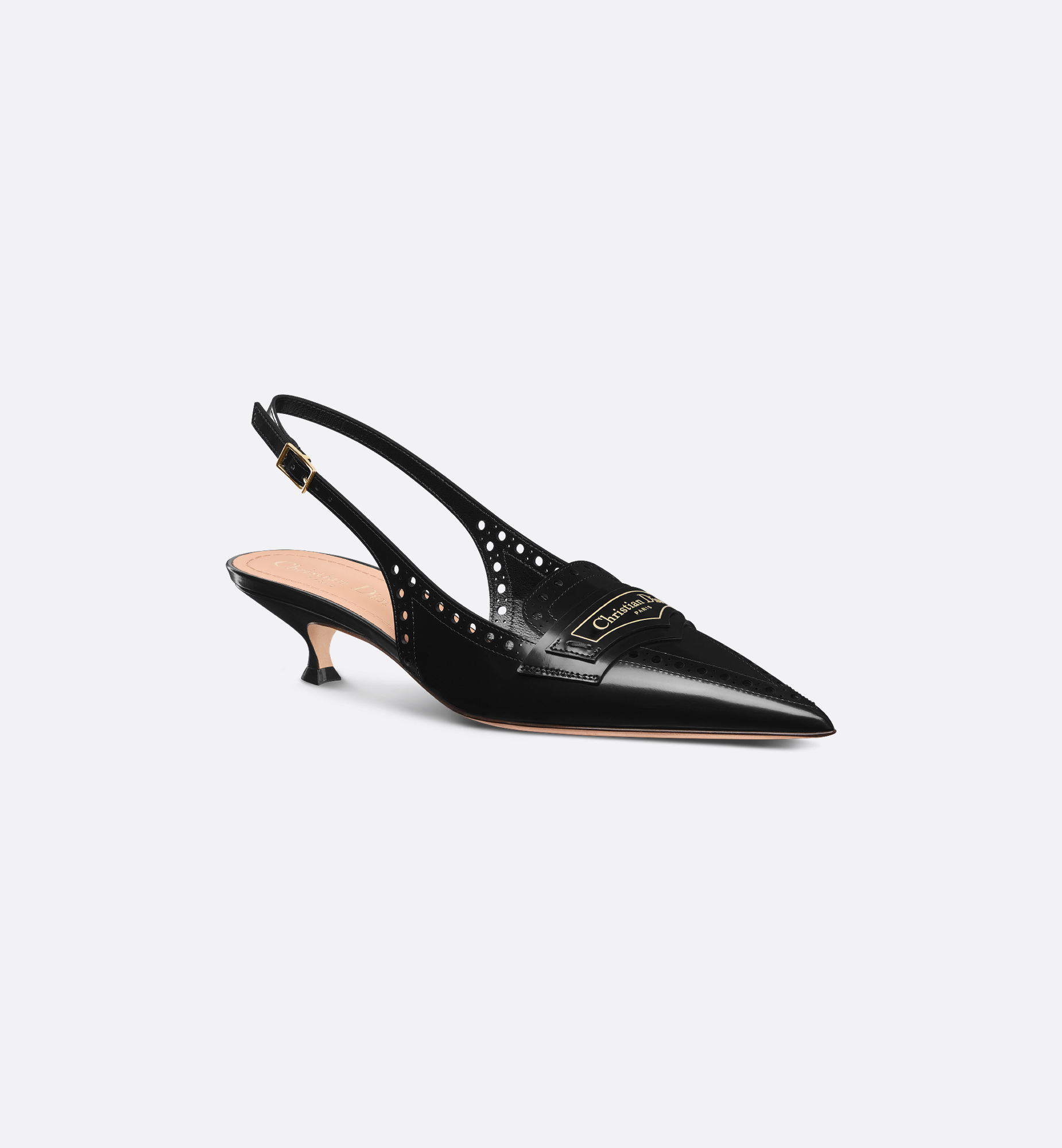 Dior Boy Slingback Pump Black Calfskin | DIOR Dior Boy Slingback Pump Black Calfskin | DIOR