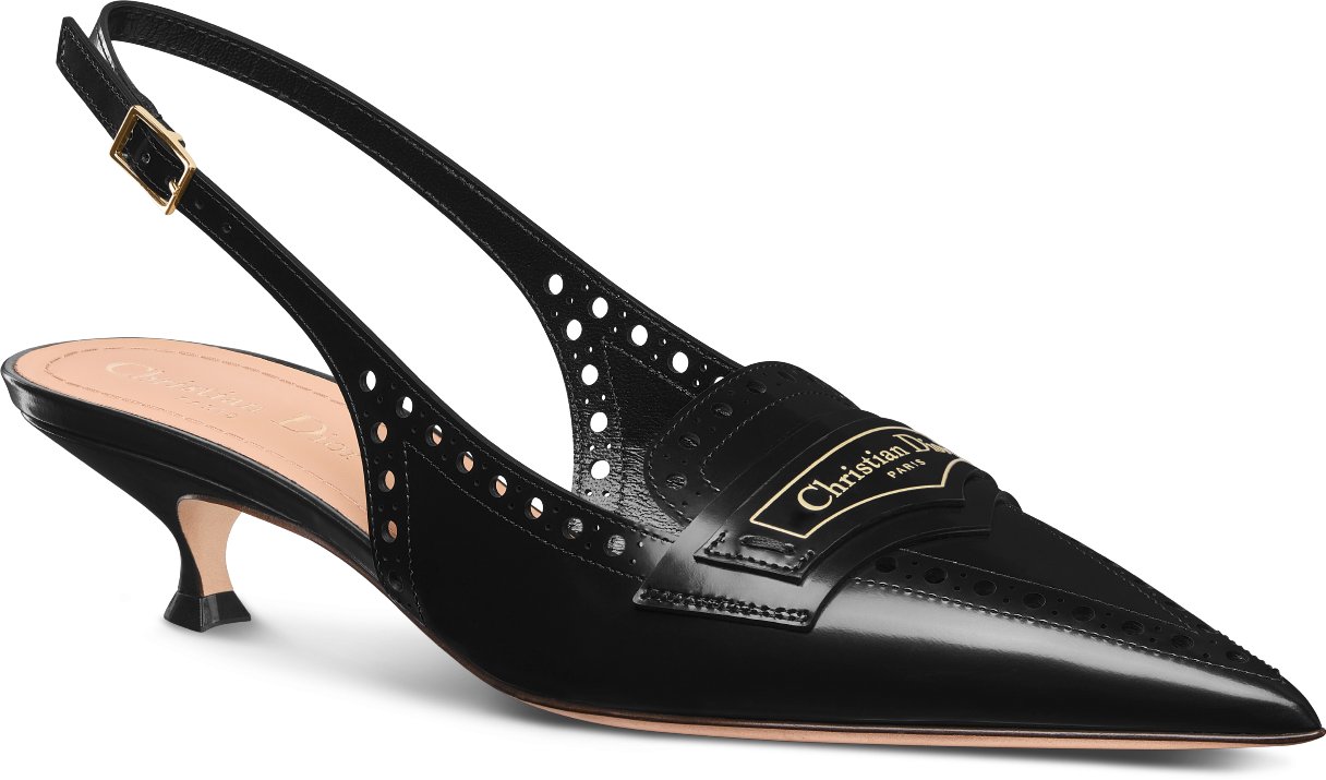Dior Boy Slingback Pump Three quarter closed view