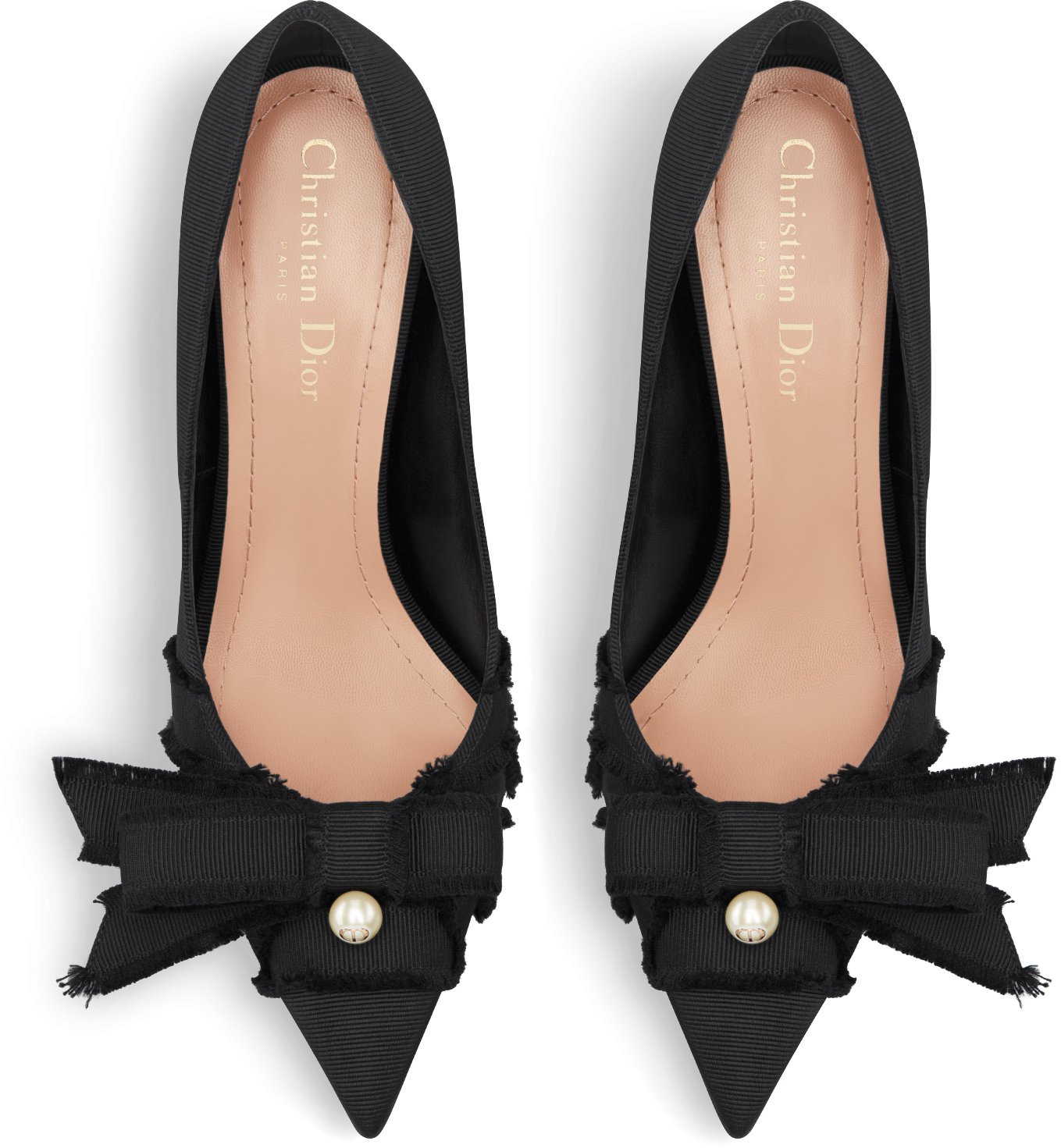 Adiorable Pump Black Fringed Grosgrain DIOR