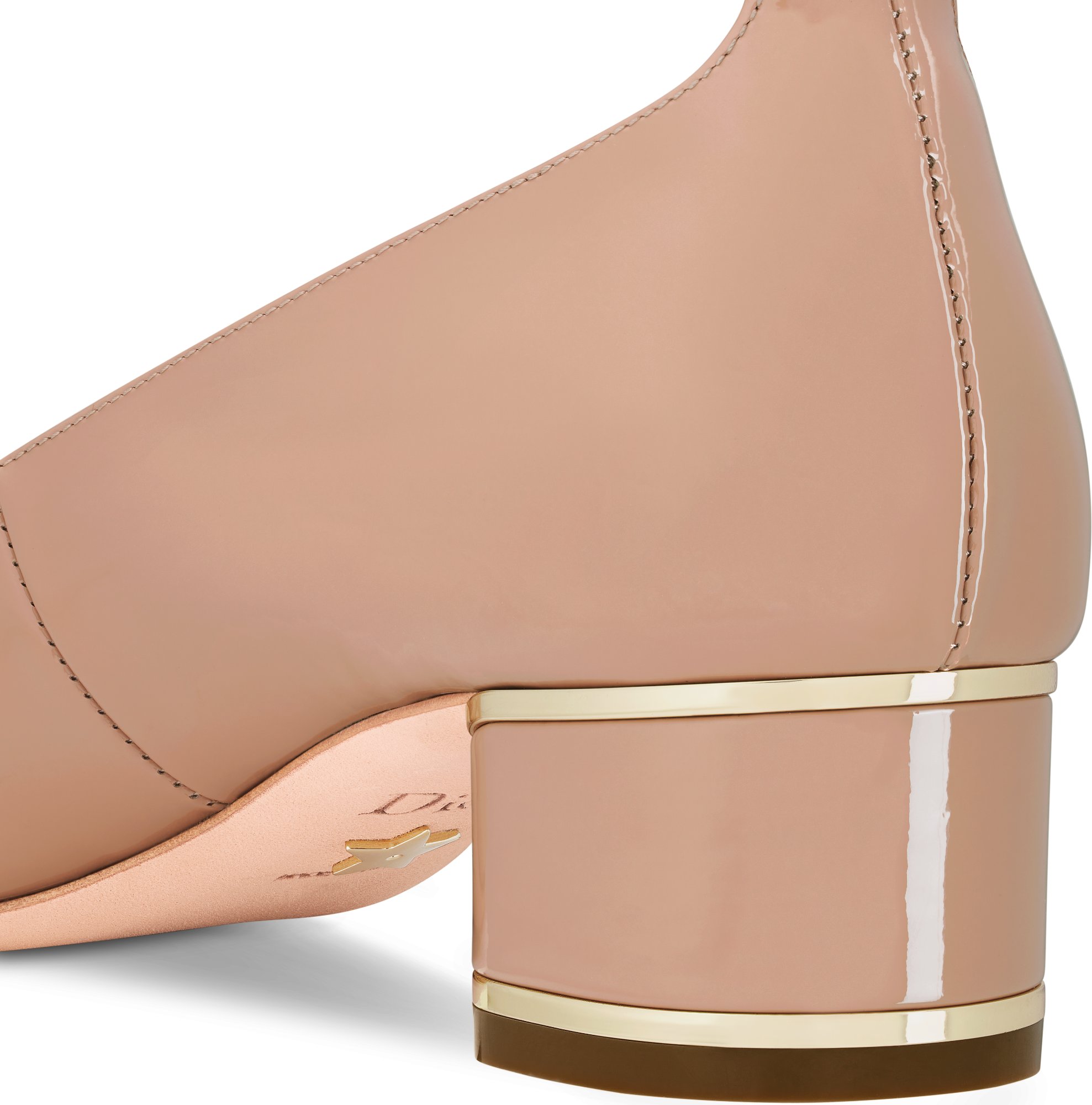 CD Miss Dior Pump 40mm Glossy Beige Lambskin