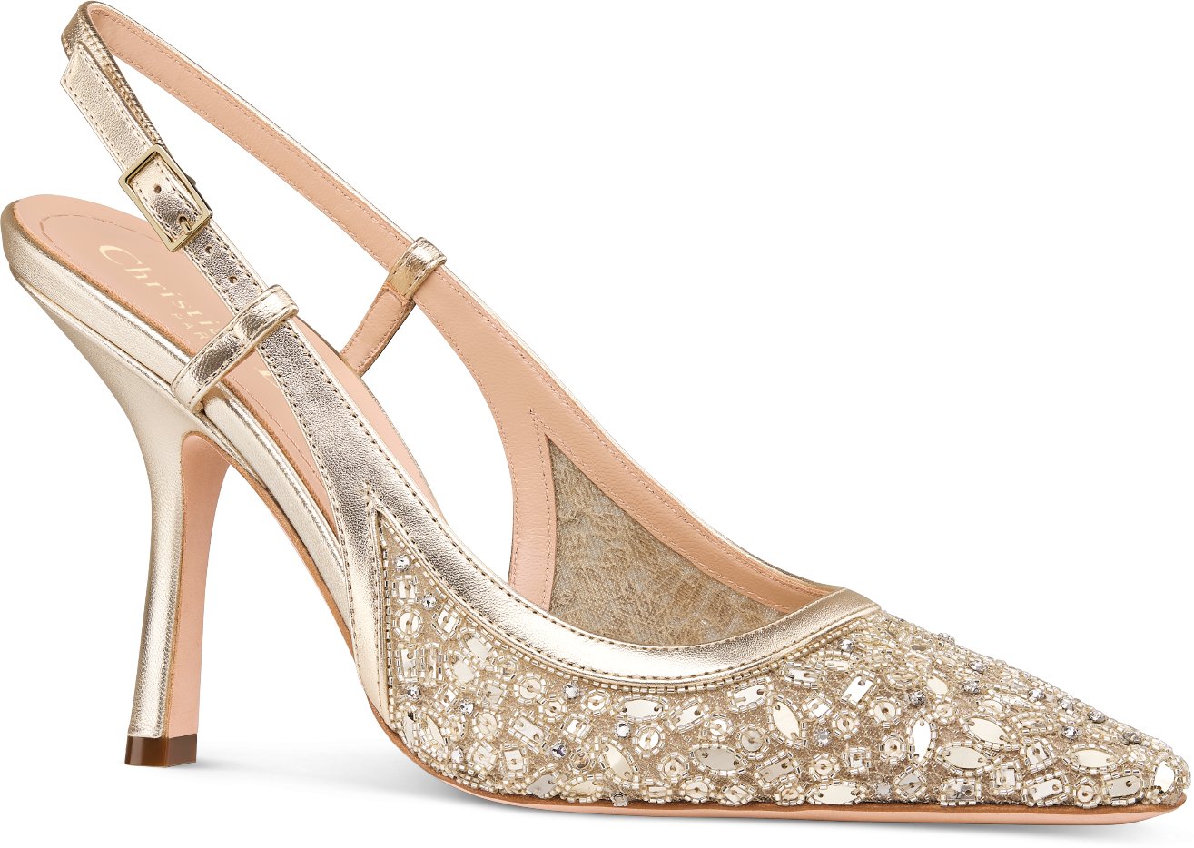 Dior Or Dior Capture Slingback Pump Three quarter closed view