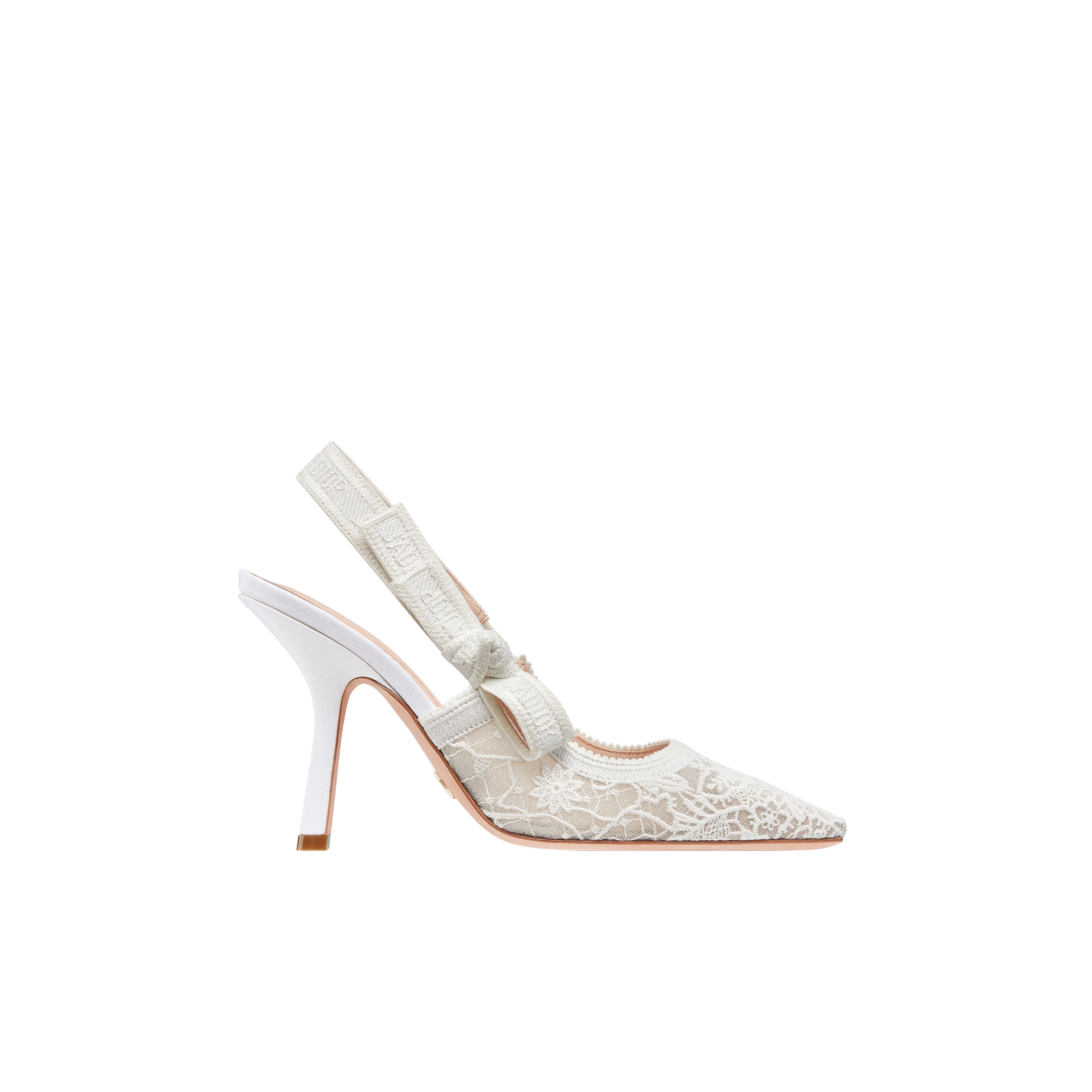  Transparent Mesh Embroidered with White Millefiori Motif