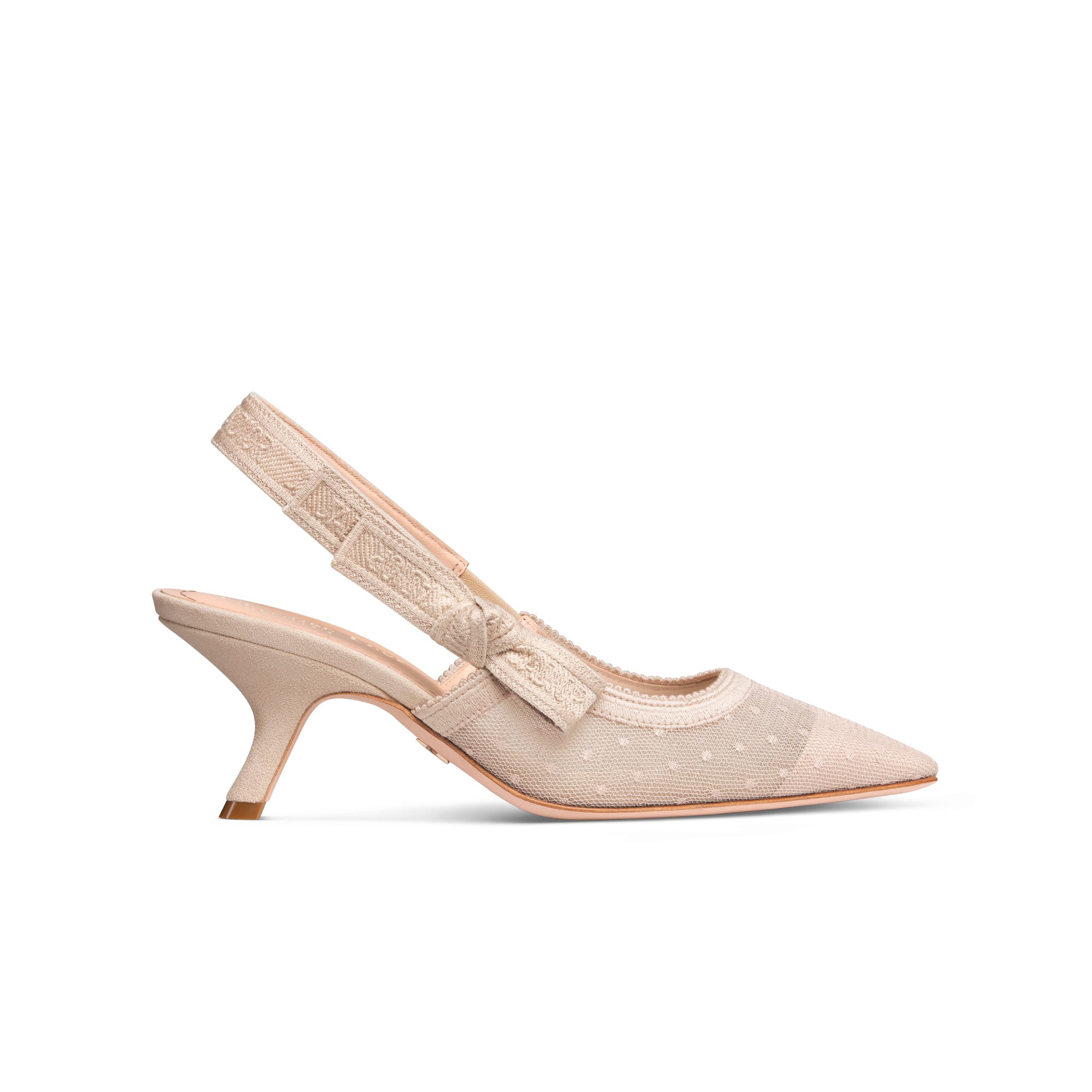 Dior J'ADIOR ドットシースルー　ストラップパンプス Christian Dior Miss J'Adior resille ribbon mesh lace ballet flat