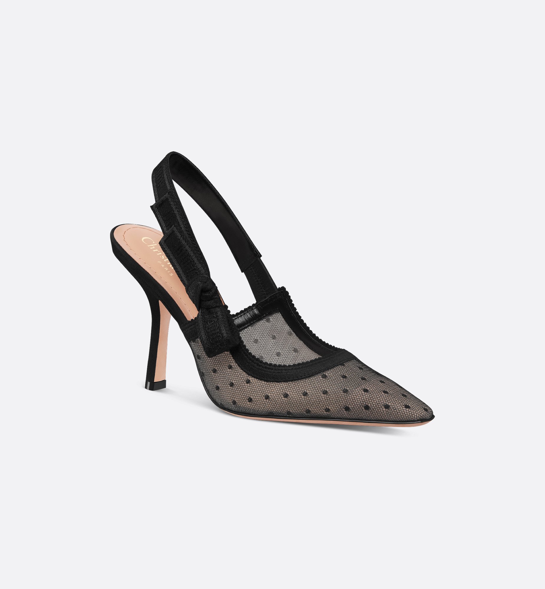 Dior Boy Slingback Pump Black Supple Calfskin | DIOR Dior Boy Slingback Pump Black Supple Calfskin | DIOR