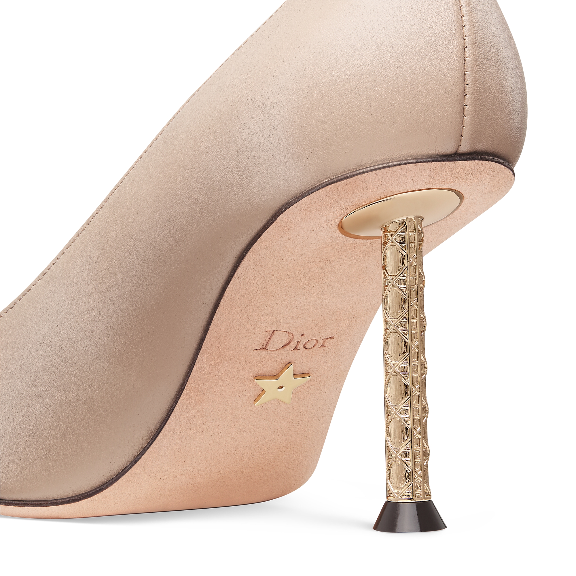 Dior Icon Pumps Weiches Kalbsleder in Nude E09