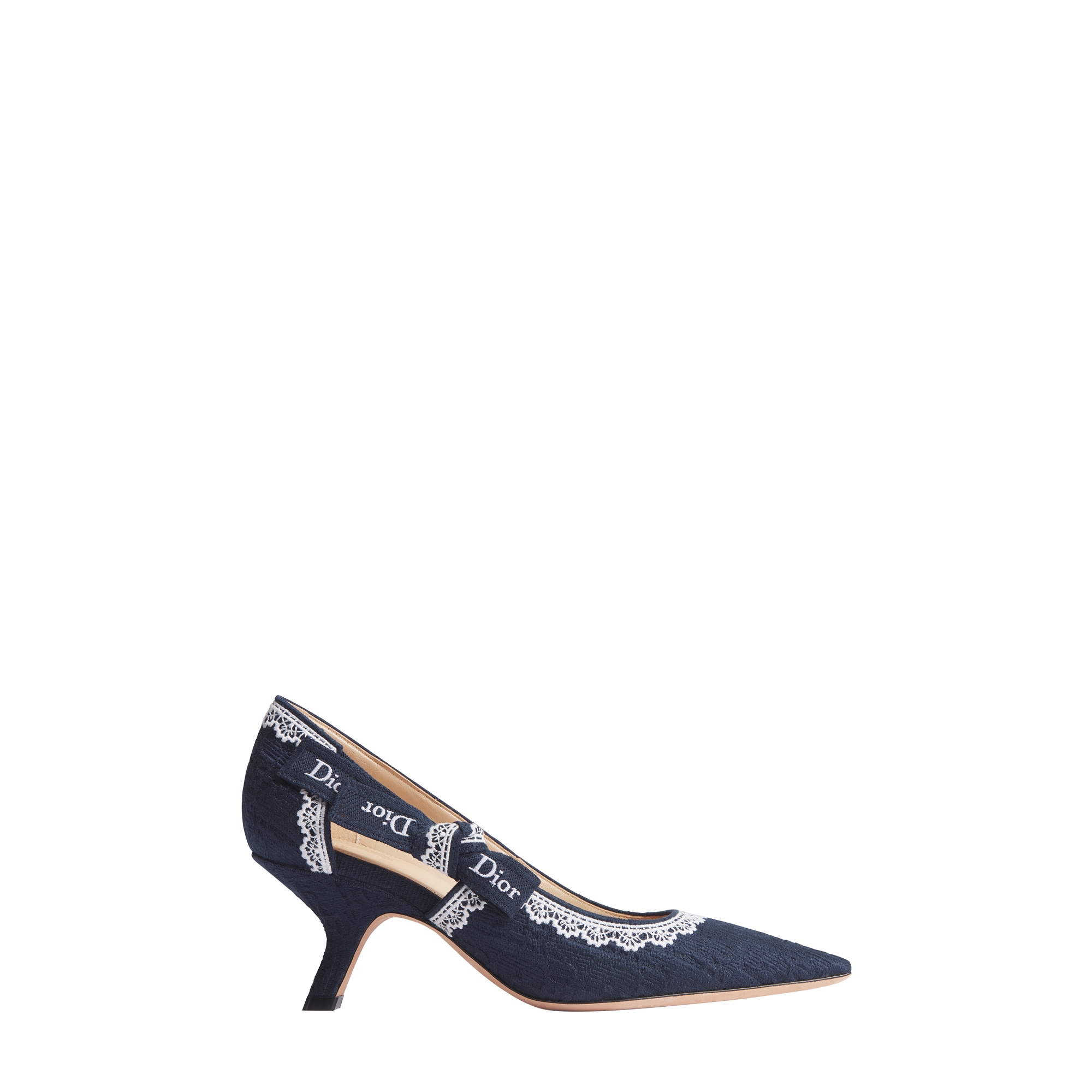 の*ん様 Christian Dior J'ADIOR パンプス 34 J'Adior Pump Black Dior Oblique Embroidered Cotton and White Lace