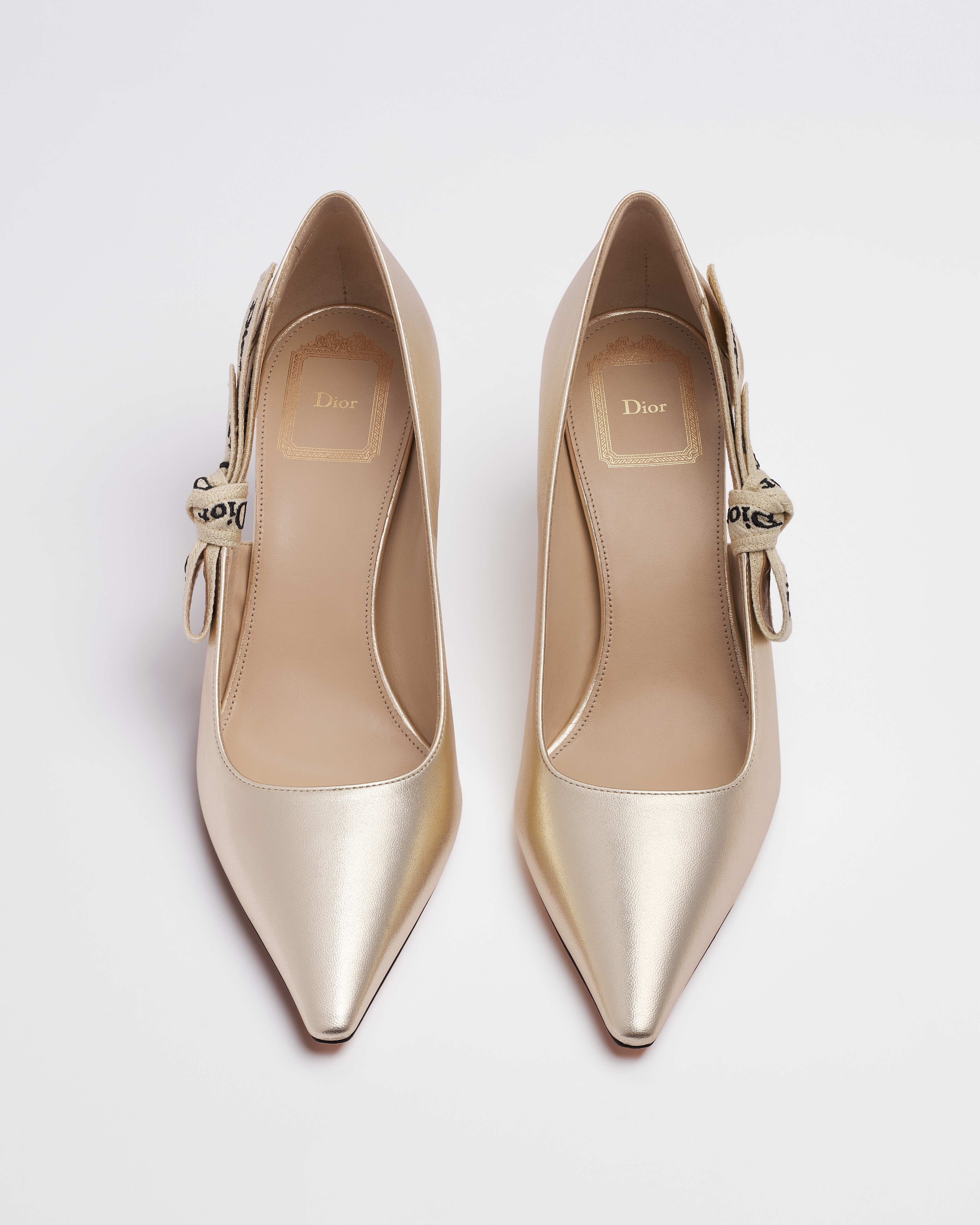 Dior Or J'Adior Pump Gold-Tone Laminated Lambskin E06