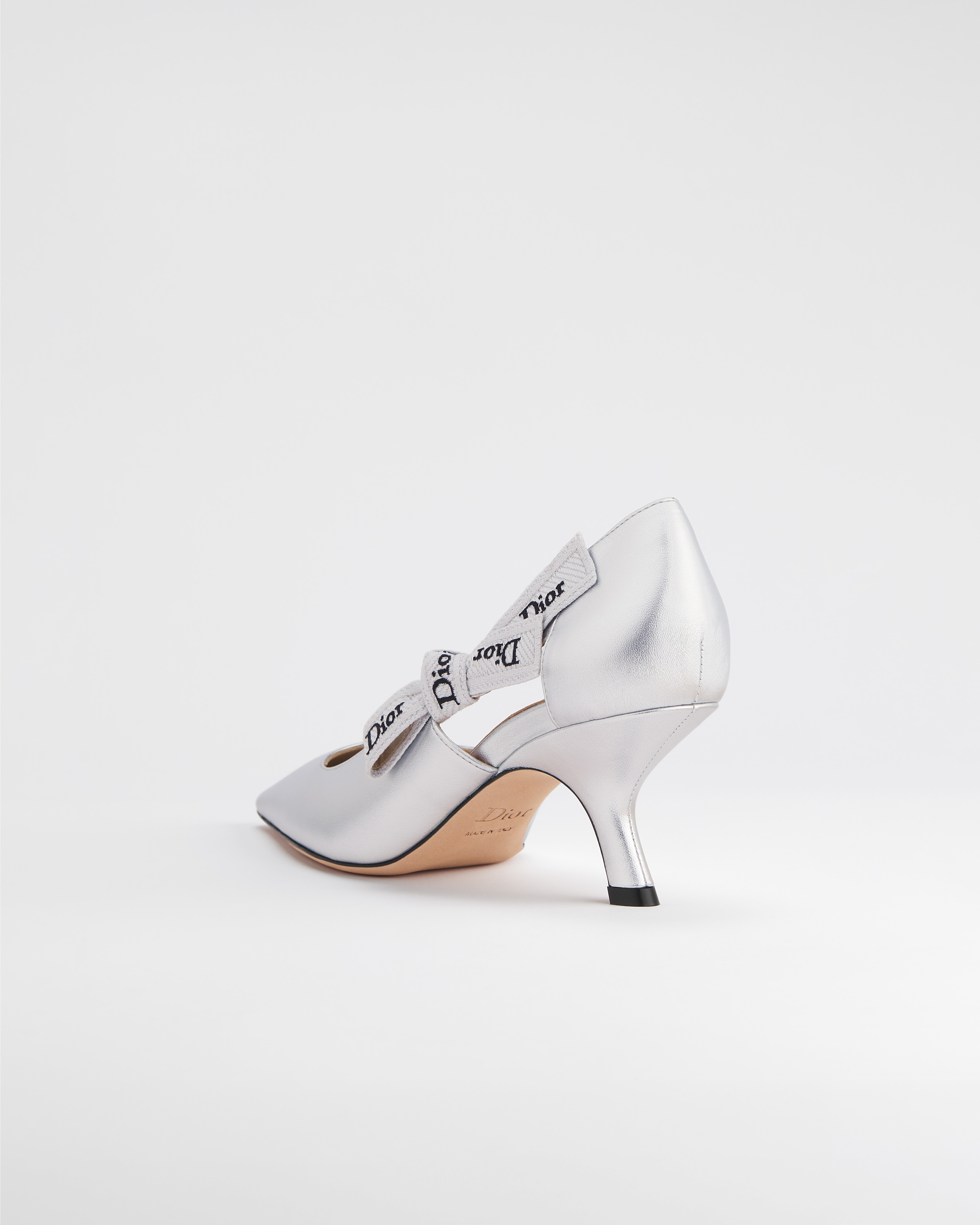 Dior Or J'Adior Pump Silver-Tone Laminated Lambskin E05