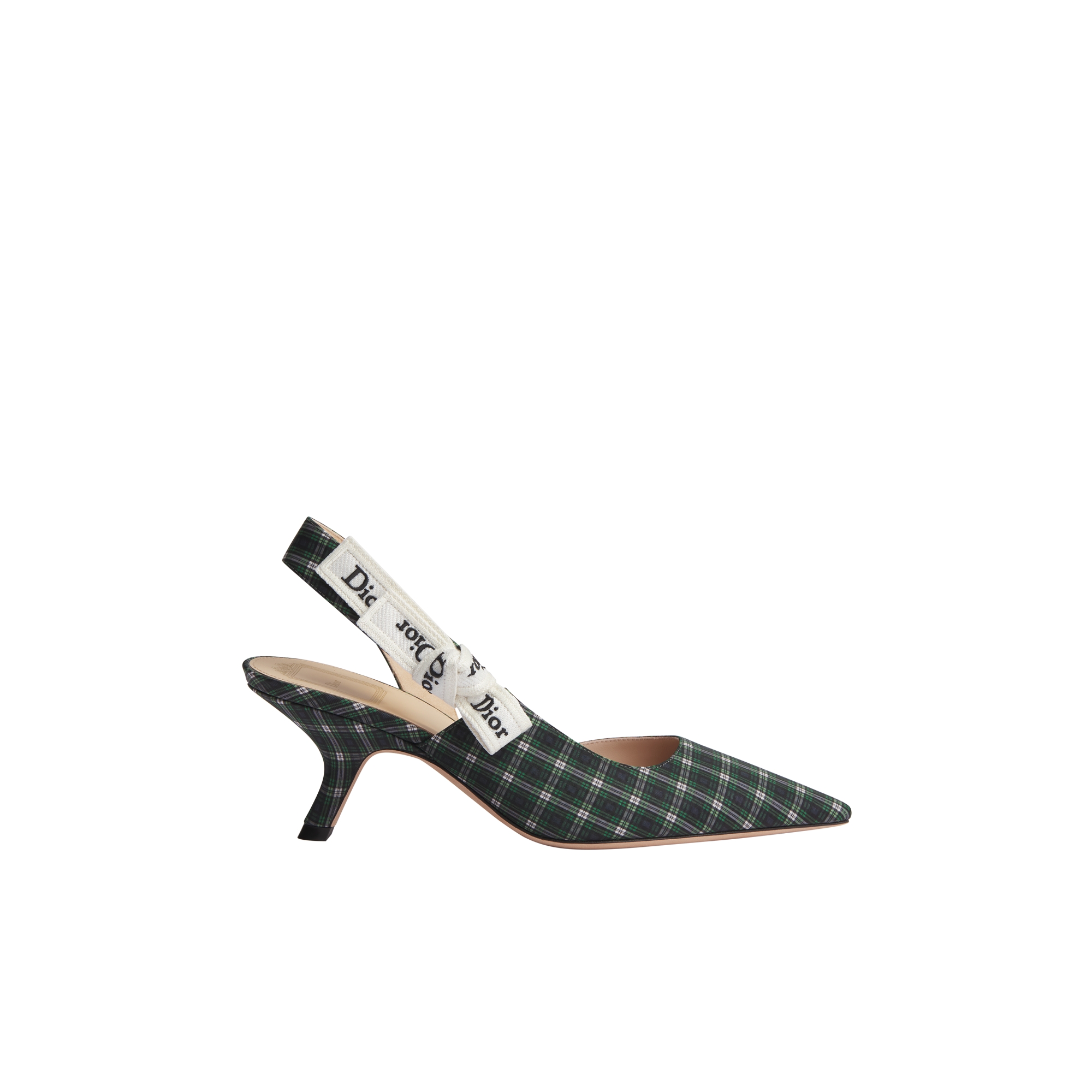 Dior チェック柄 ハイヒール 39 J'Adior Slingback Pump Multicolor Check'n'Dior Printed Technical